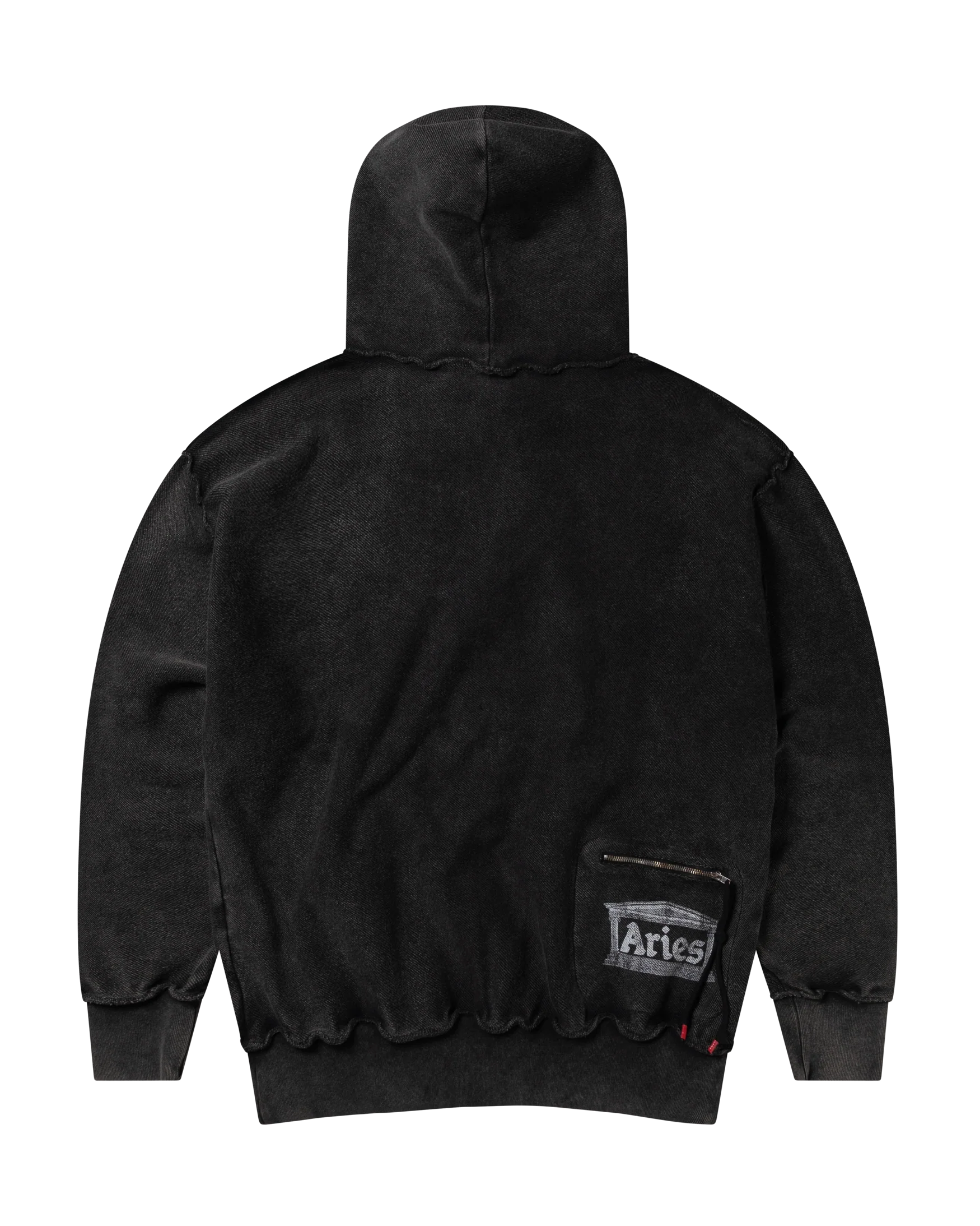 Aged Reverso Temple Zip Through Hoodie - Image 4