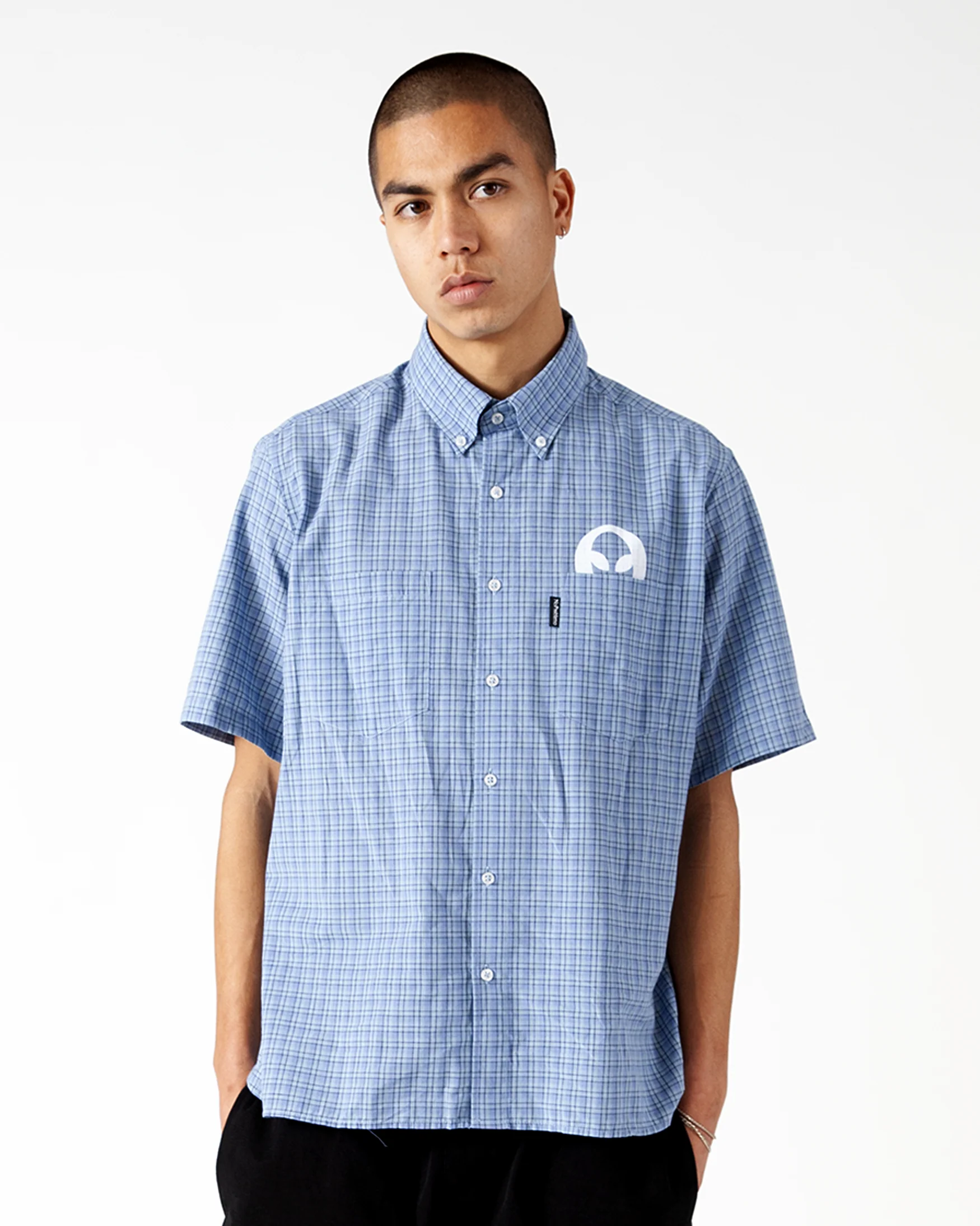 Alien-O Print SS Check Shirt - Image 3