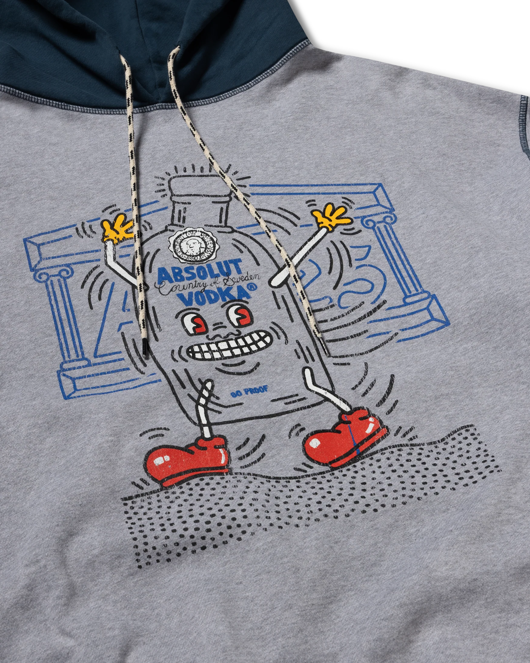Aries x Absolut Haring Patchwork Hoodie - Image 4