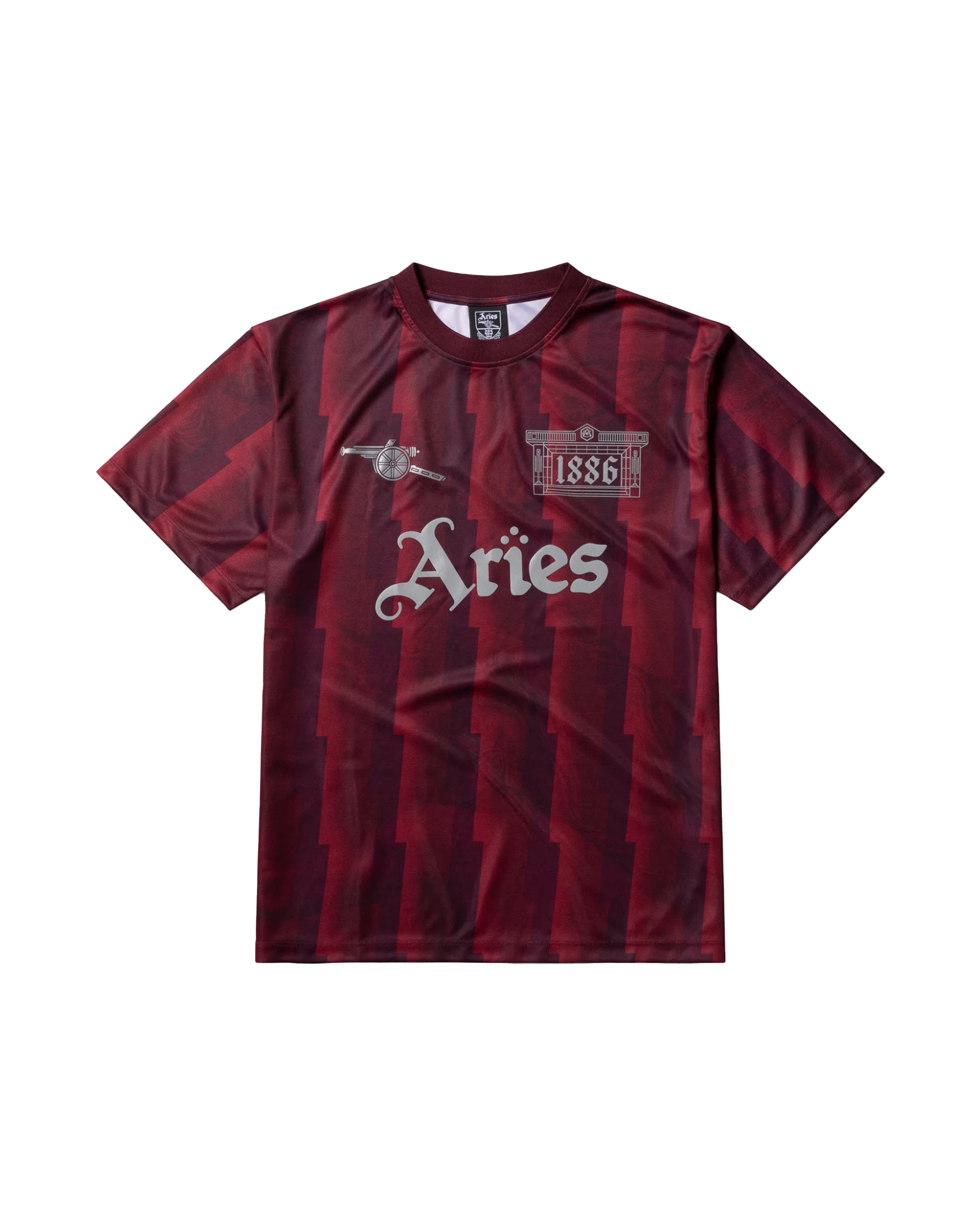 Arsenal X Aries Lightning Stripe Poly Tee