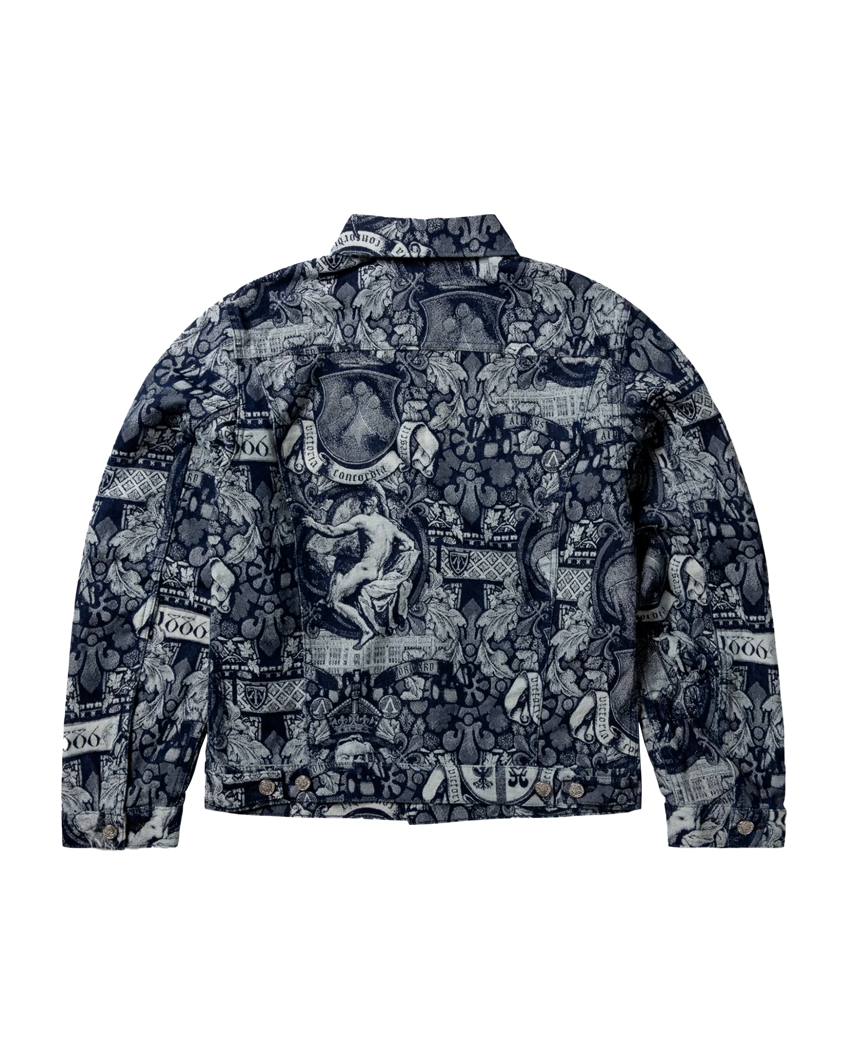 Arsenal X Aries Stained Glass Jacquard Trucker Jacket - Image 2