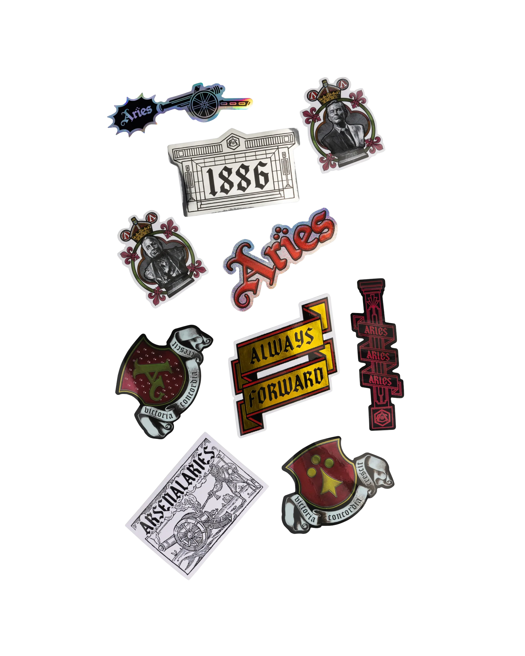 Arsenal X Aries Sticker Pack