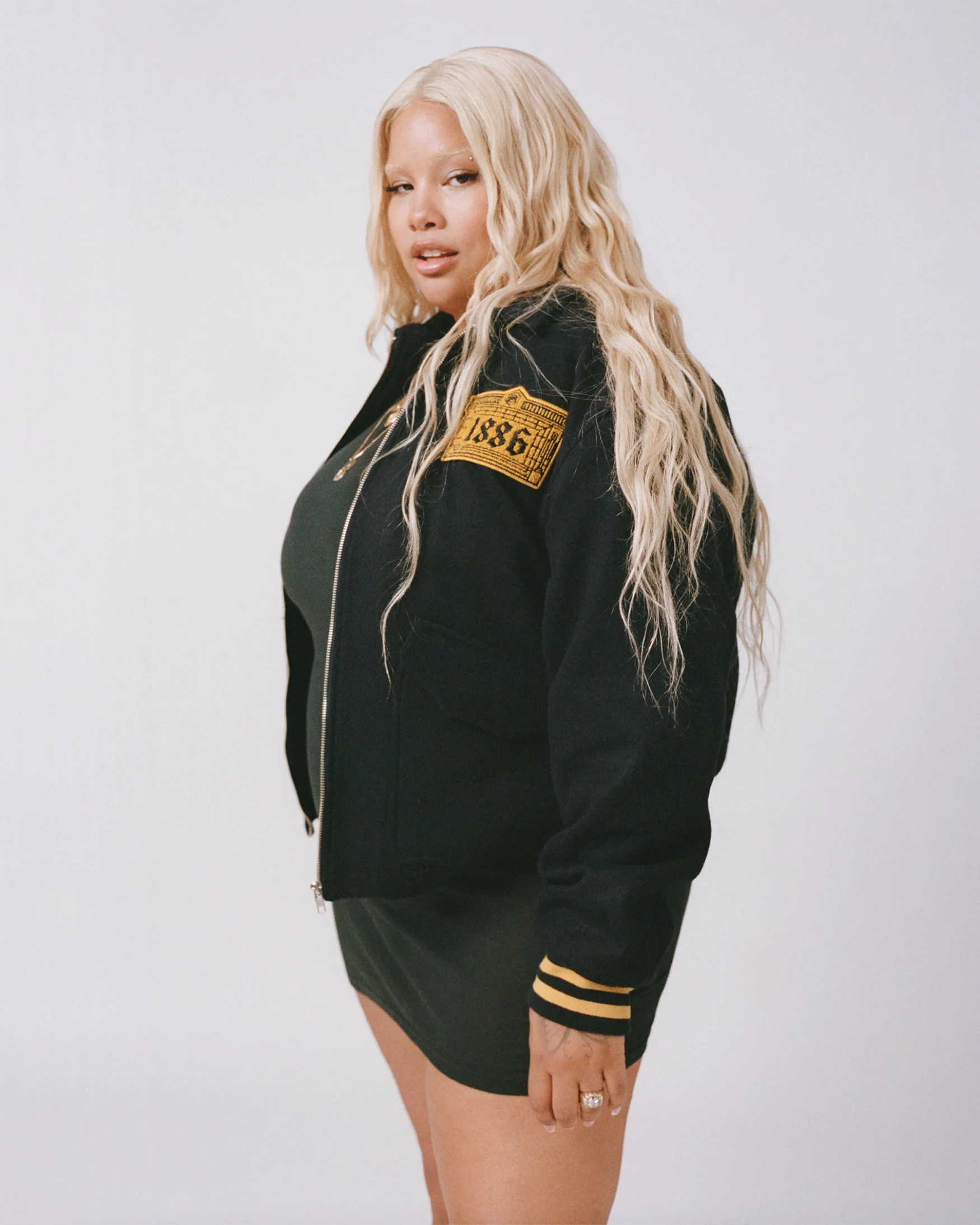 Arsenal X Aries Wool Bomber Jacket - Image 5