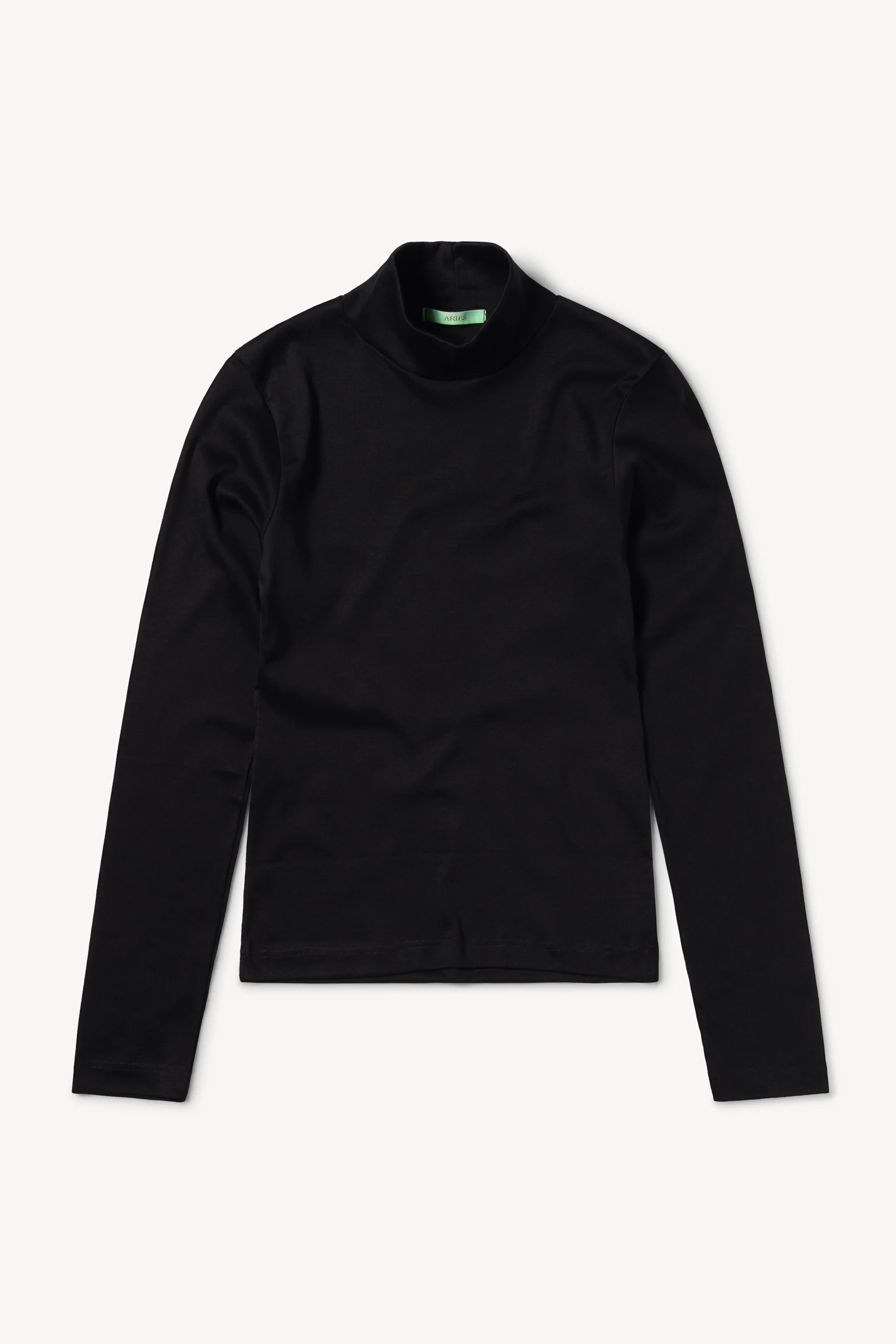 Mercerised Cotton High Neck Top
