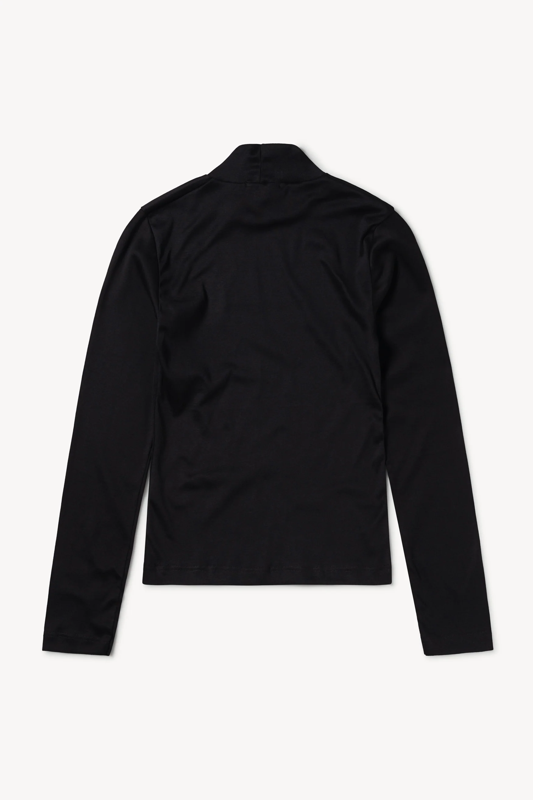 Mercerised Cotton High Neck Top - Image 2