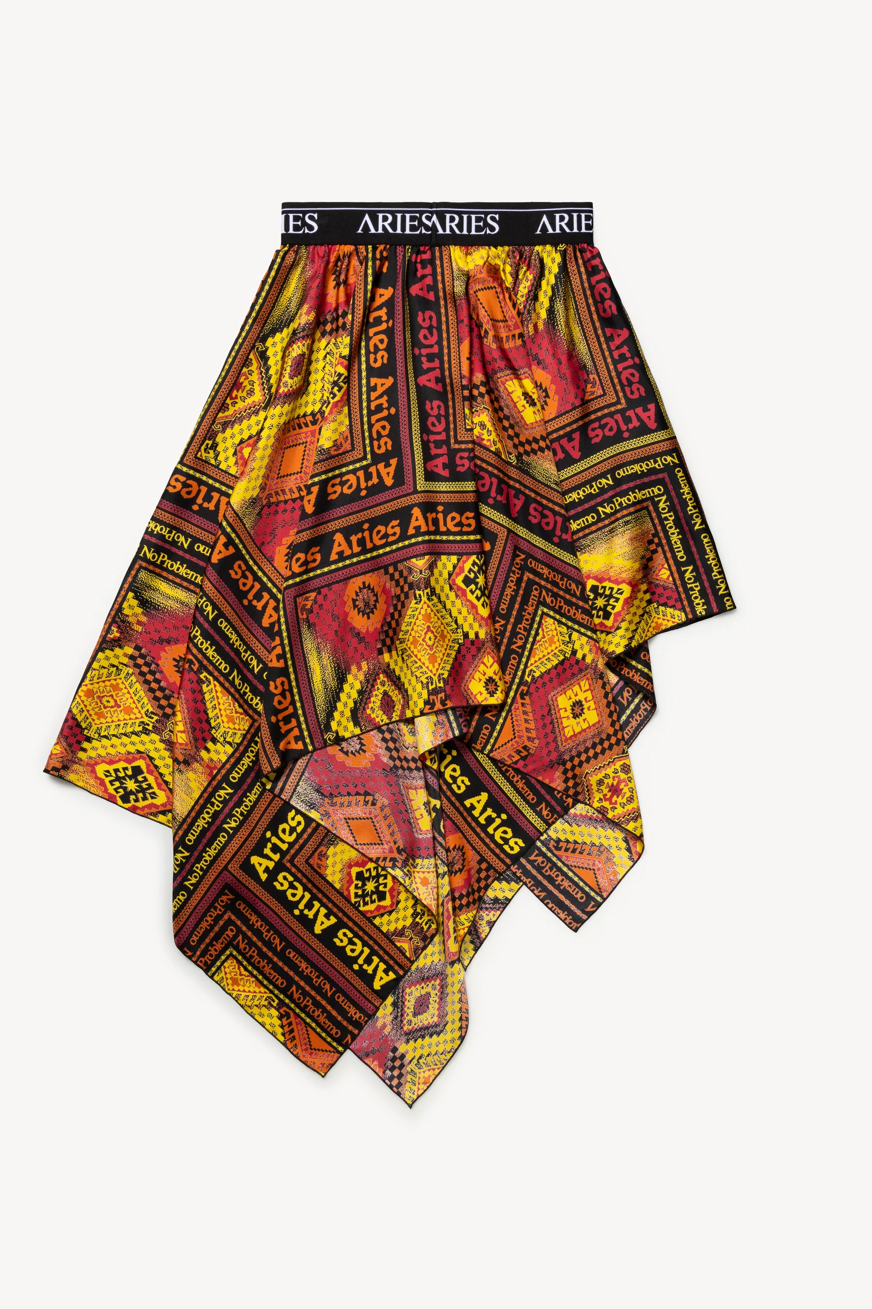 Scarf Print Handkerchief Silk Skirt - Image 2