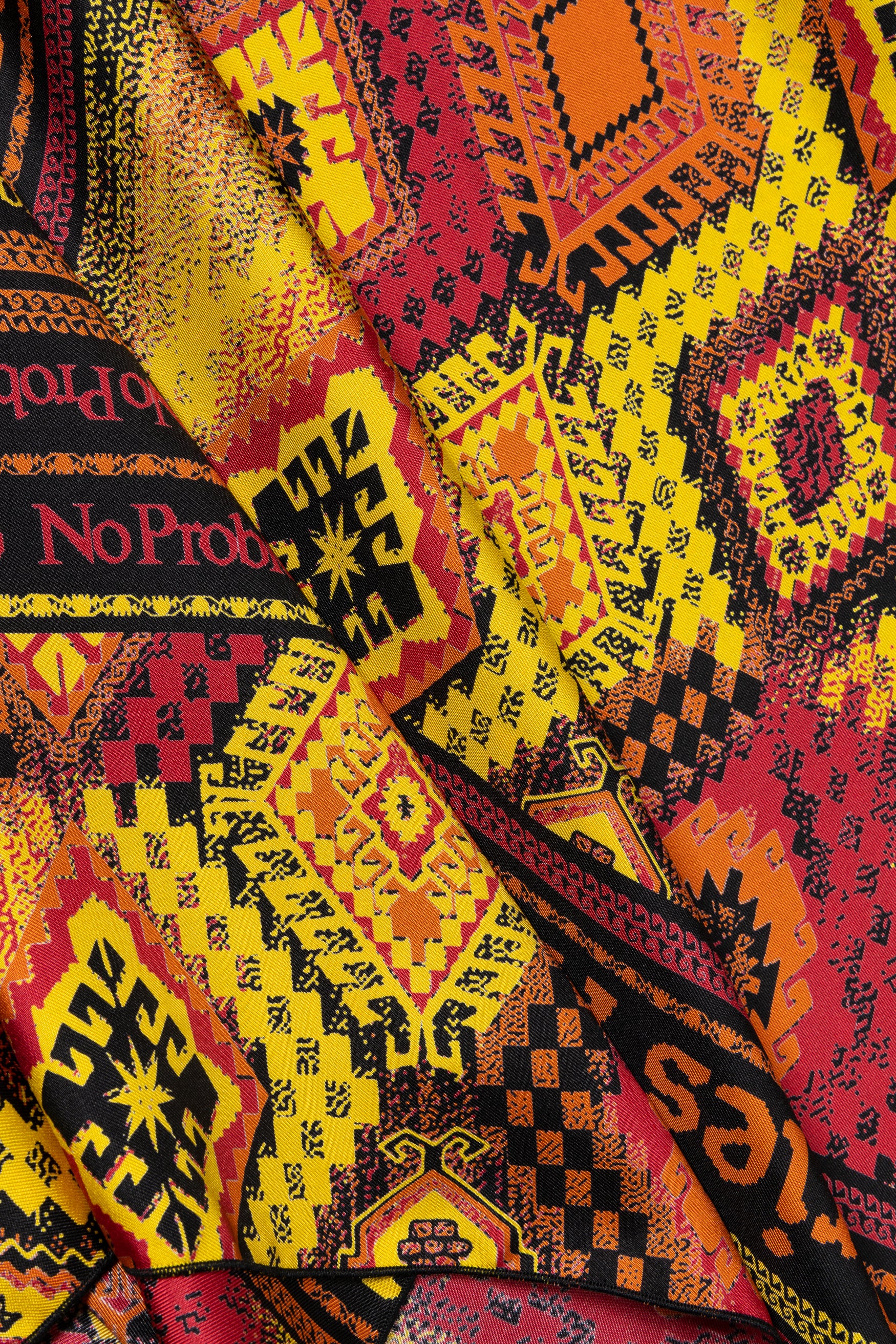 Scarf Print Handkerchief Silk Skirt - Image 4
