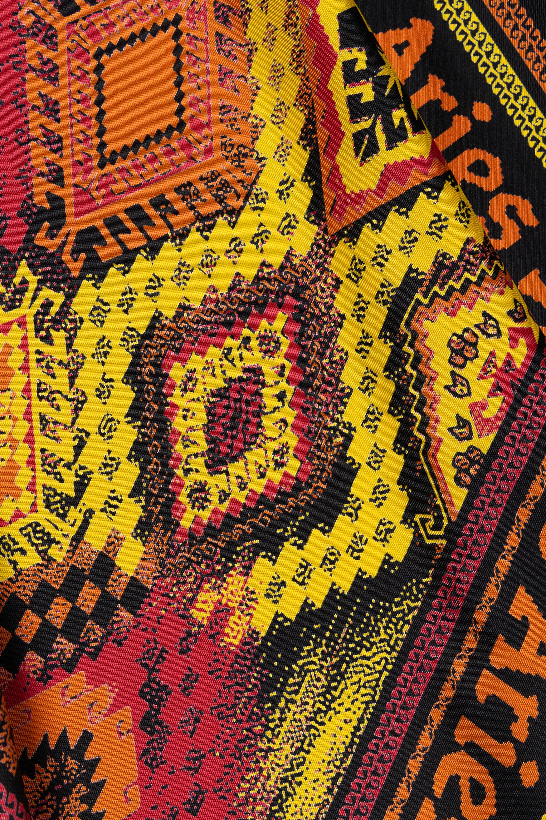 Scarf Print Handkerchief Silk Skirt - Image 5