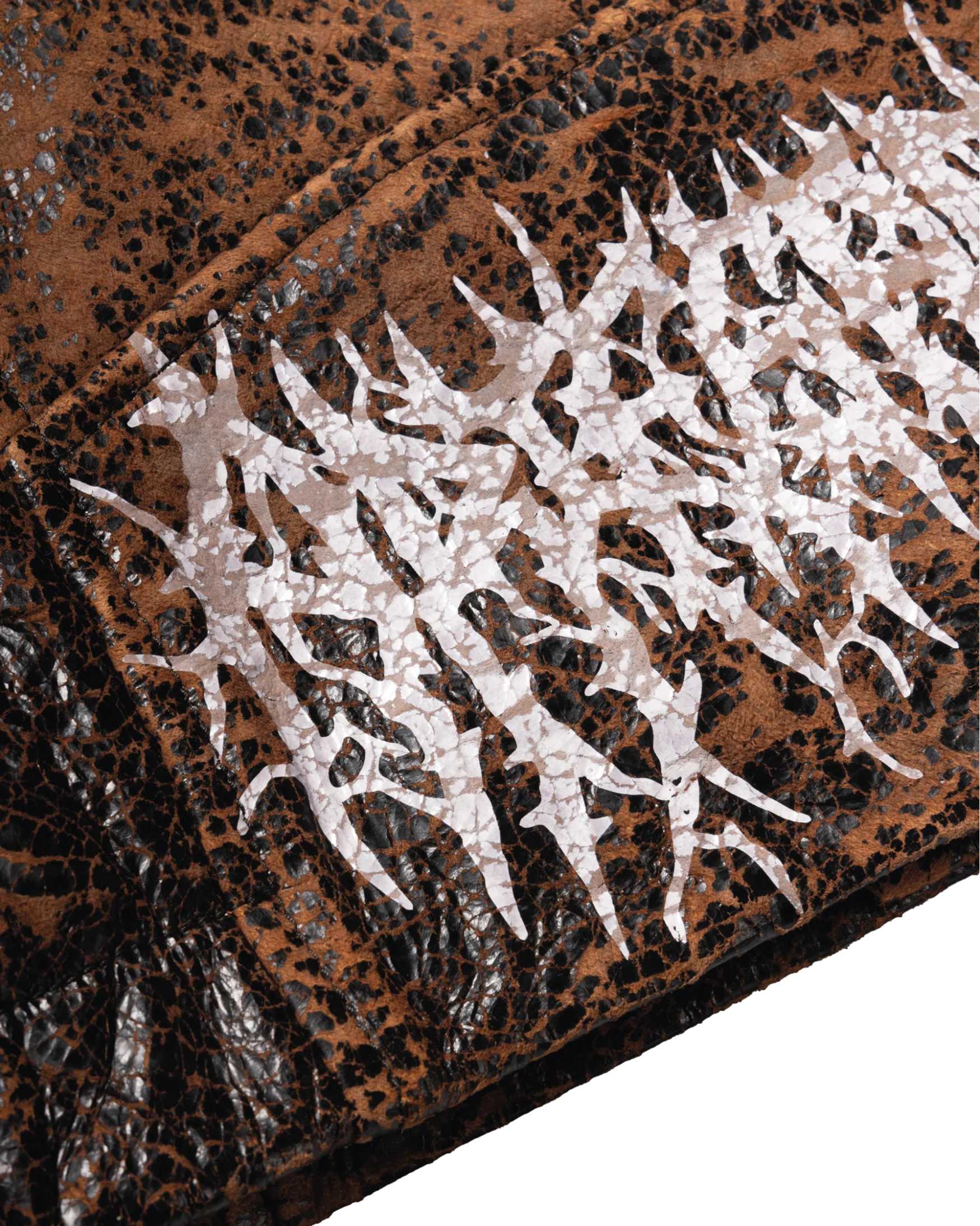 Distressed Leather Jacket - Image 5