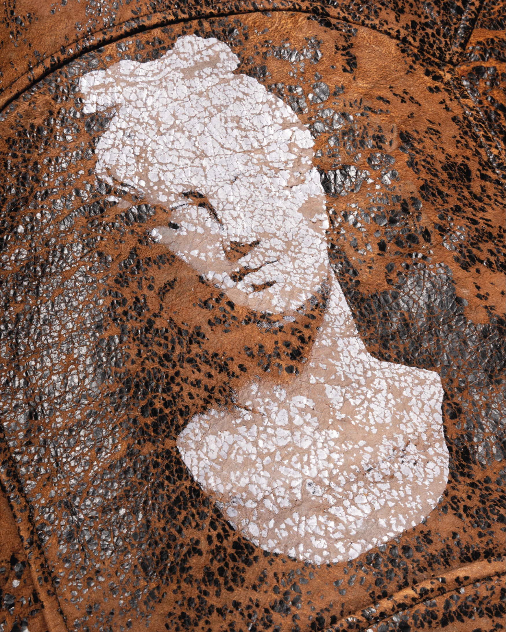 Distressed Leather Jacket - Image 7