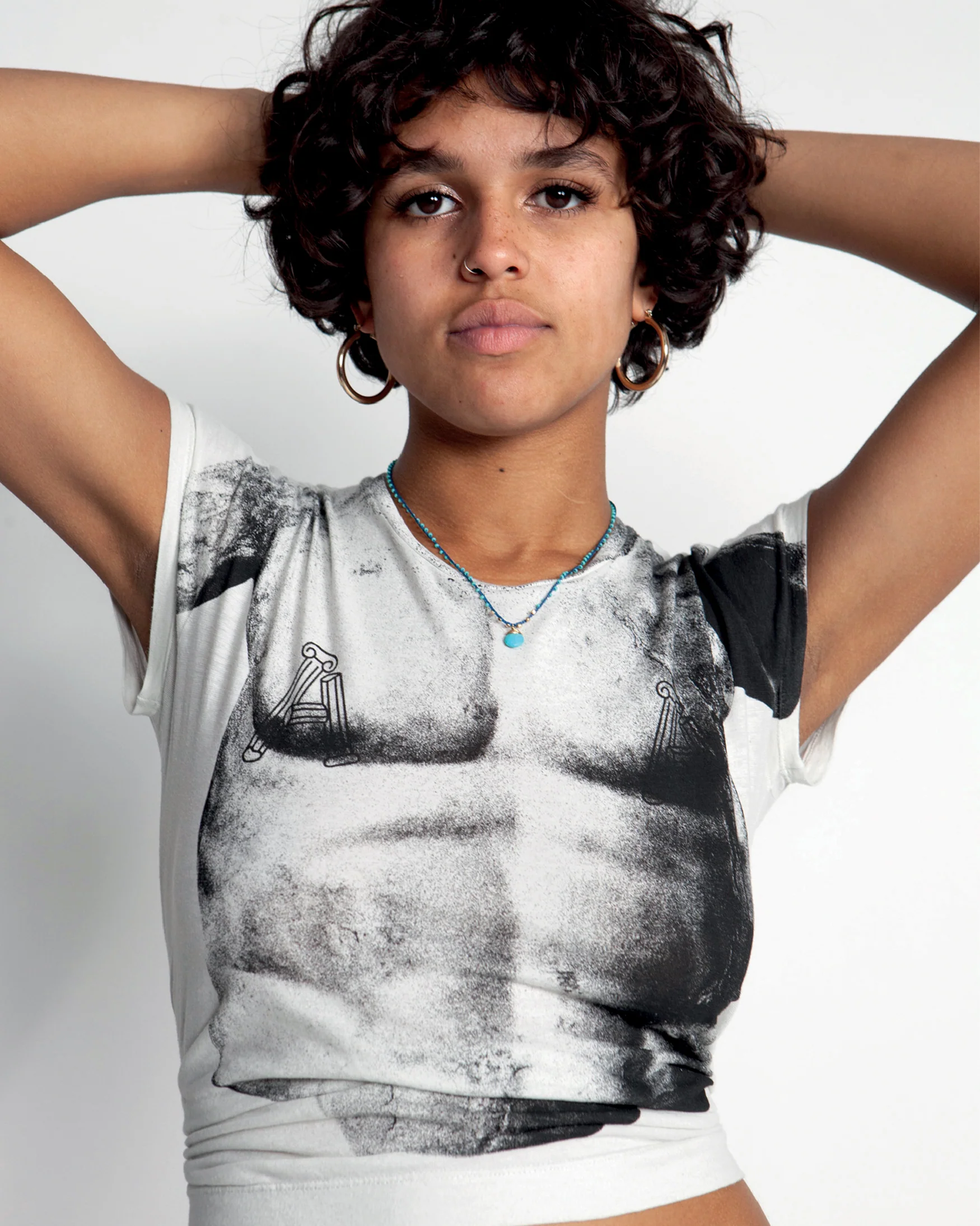Temple Torso Cap Sleeve Tee - Image 2