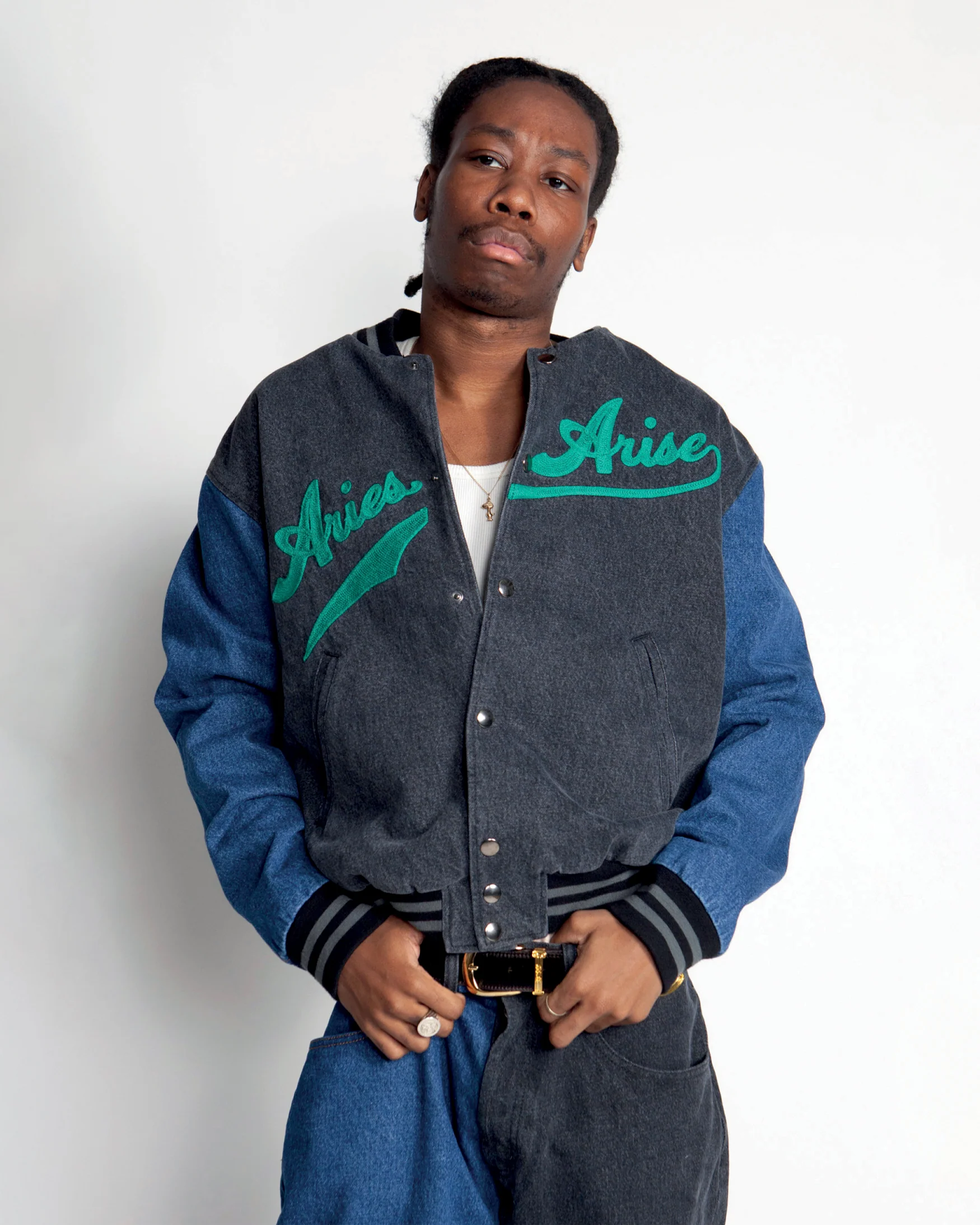 Varsity Denim Jacket - Image 2