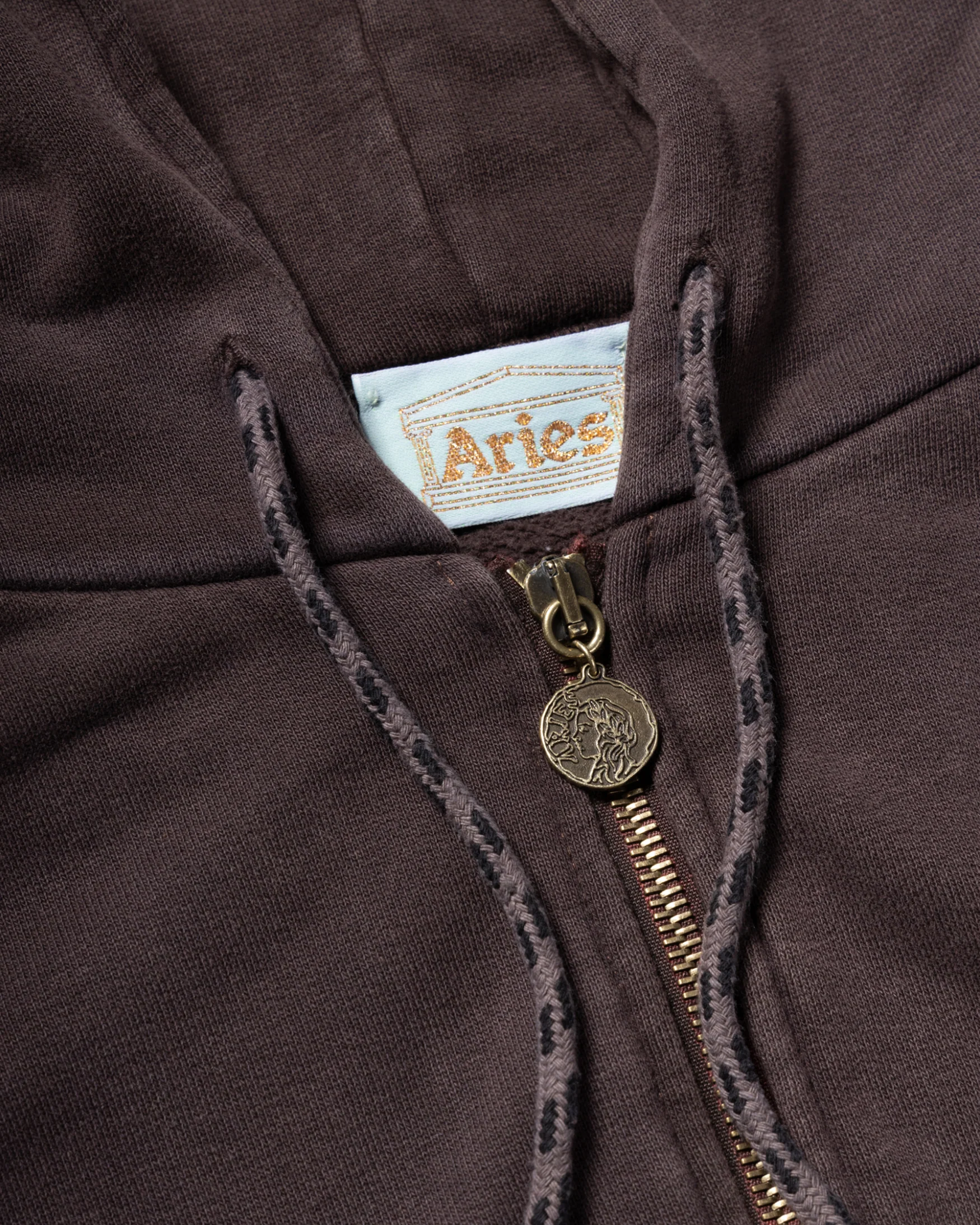 Zip Through Aged Gothic Hoodie - Image 4