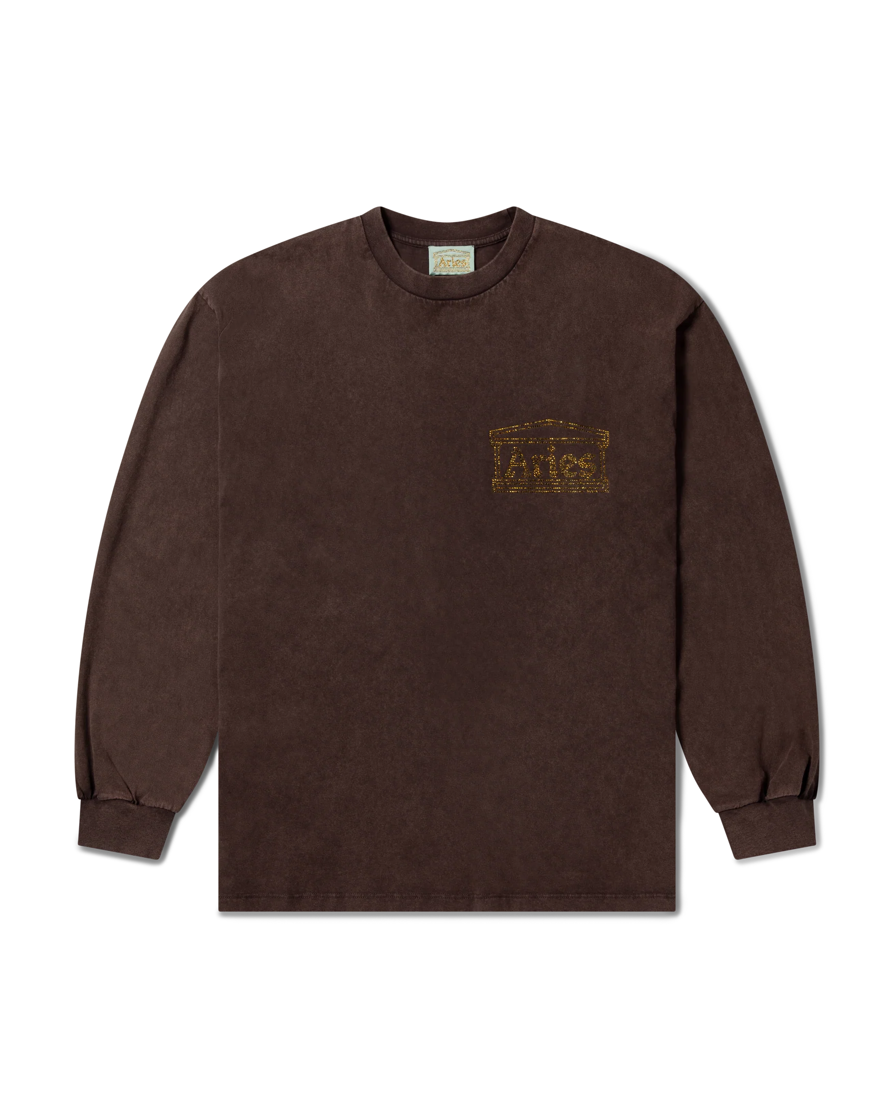 Aged Diamante Temple LS Tee