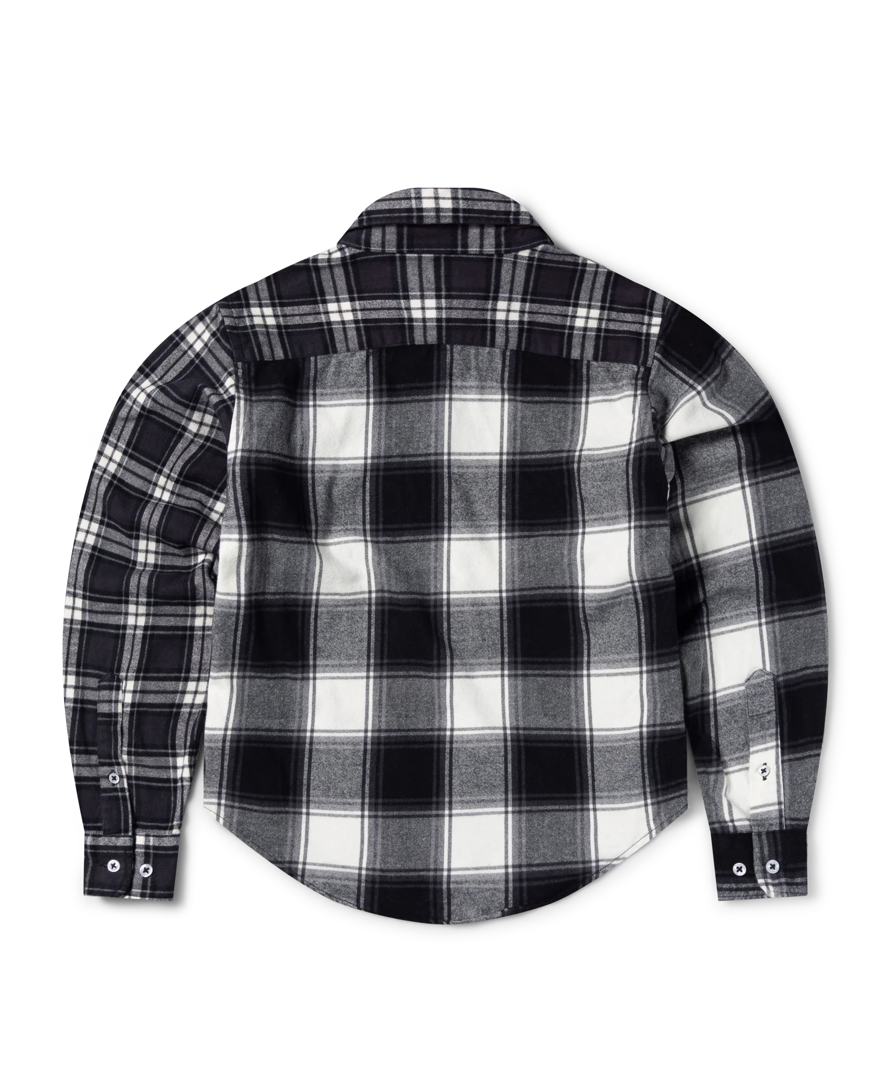 Brushed Flannel Patchwork LS Shirt - Image 12
