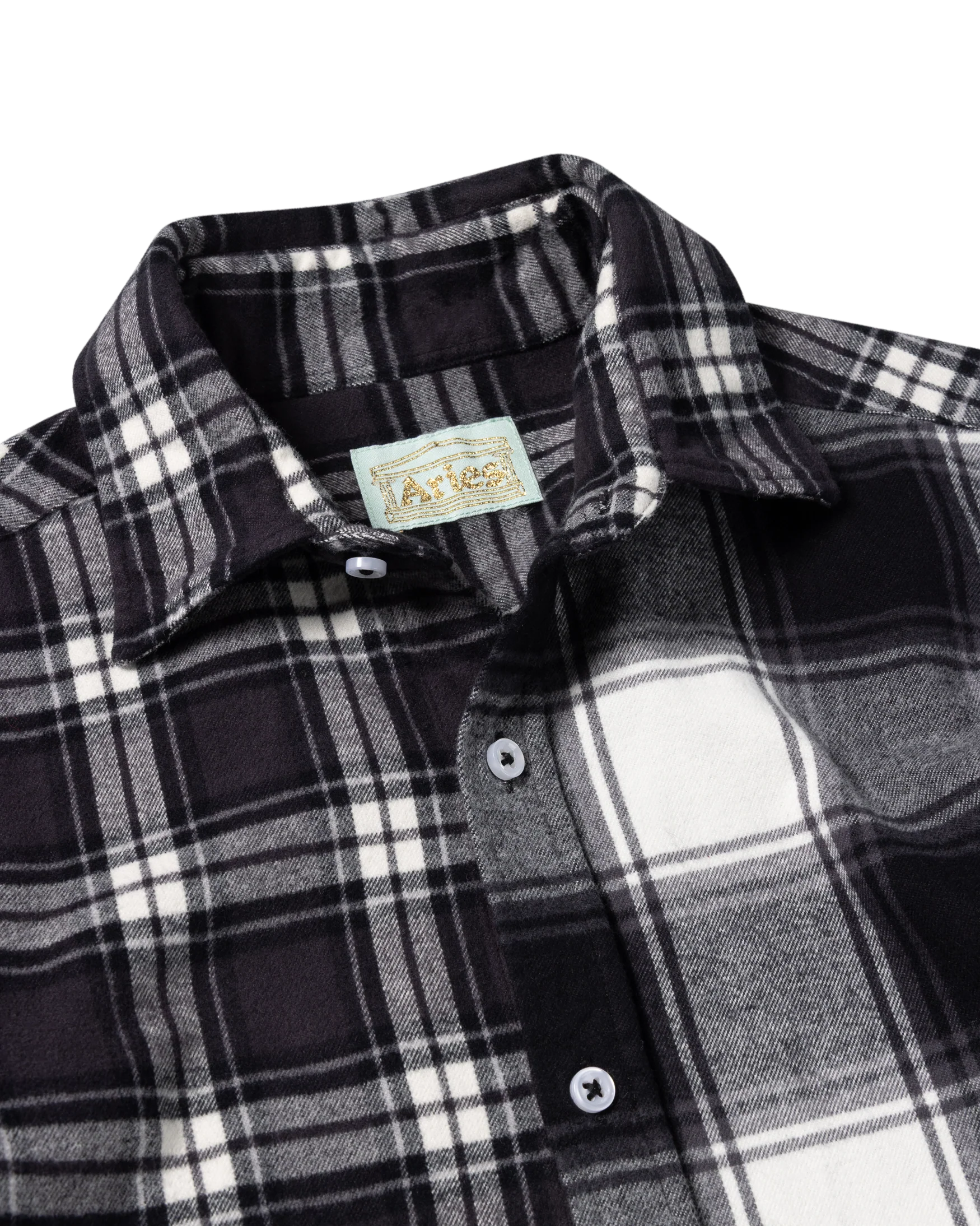 Brushed Flannel Patchwork LS Shirt - Image 13