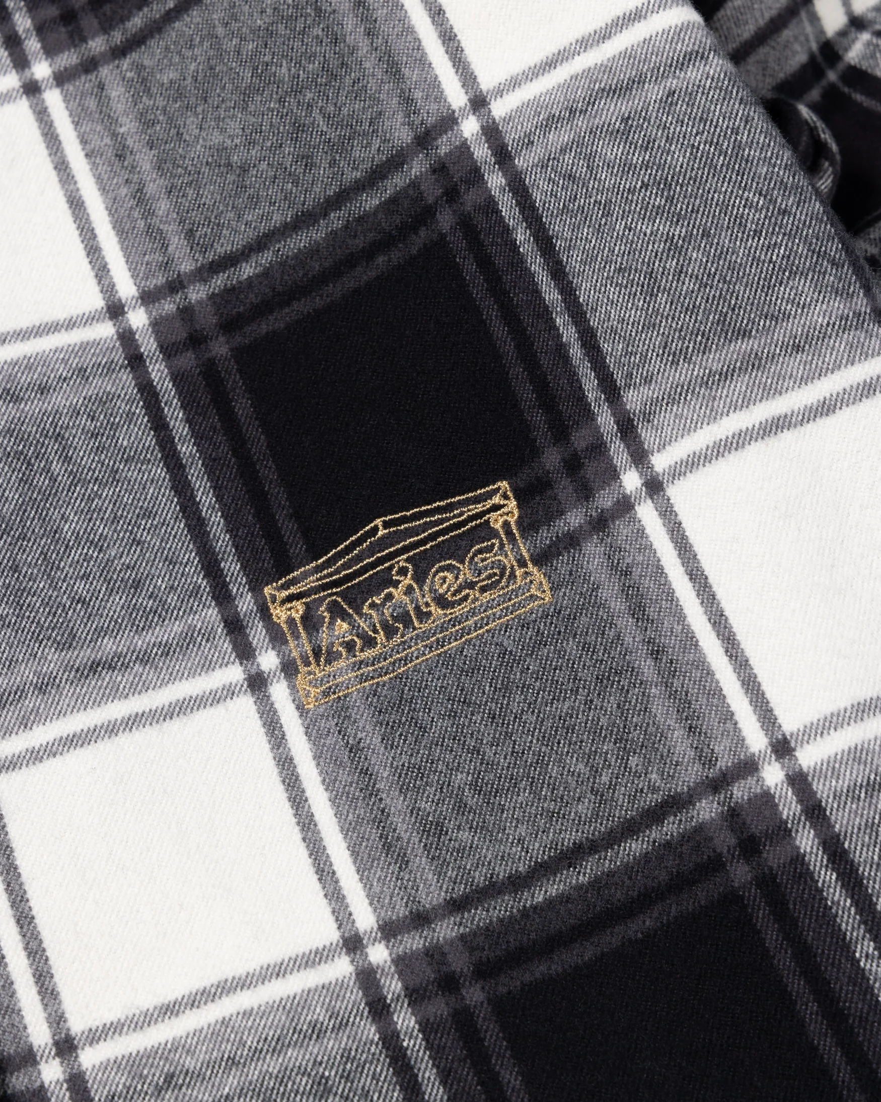 Brushed Flannel Patchwork LS Shirt - Image 15