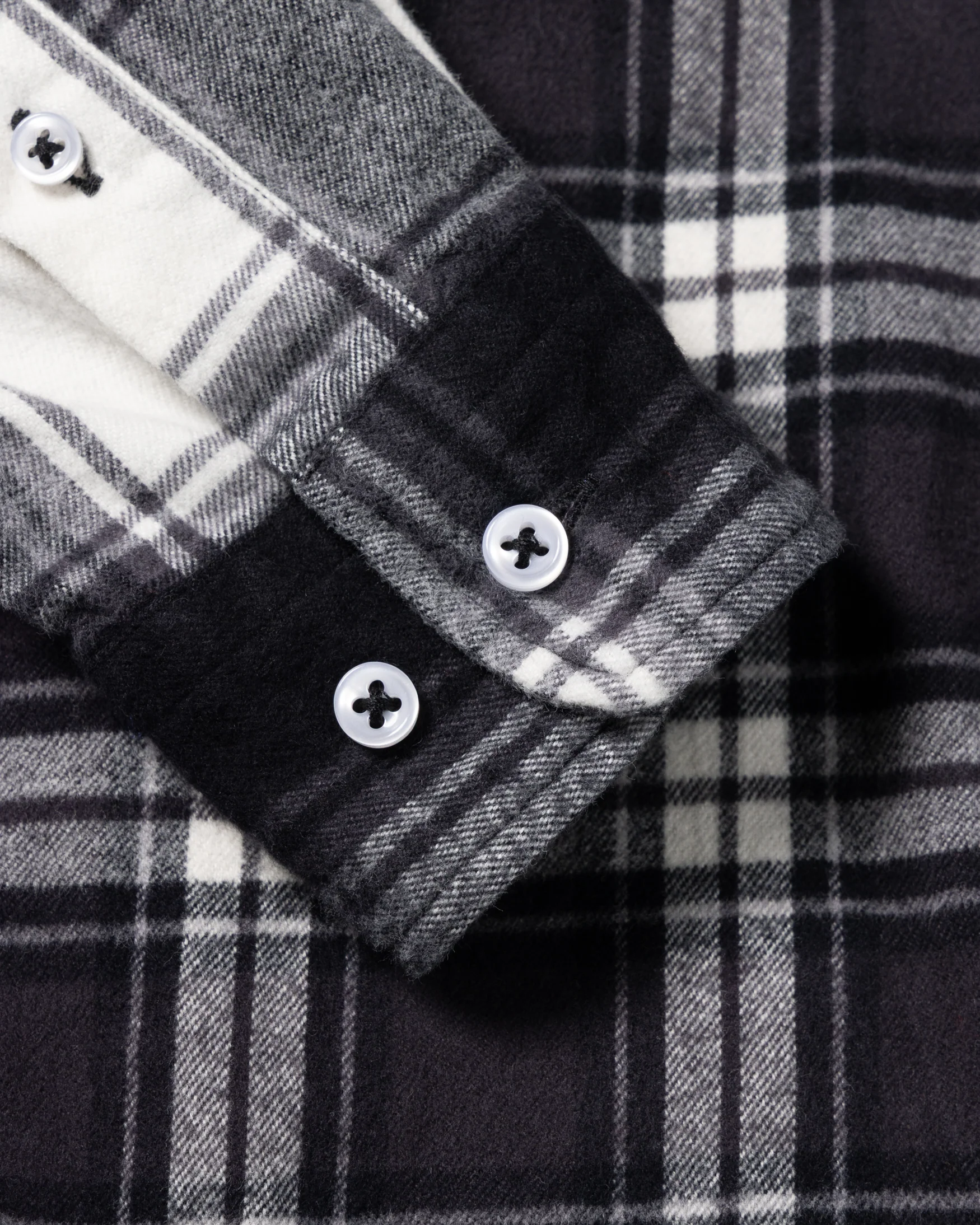 Brushed Flannel Patchwork LS Shirt - Image 16
