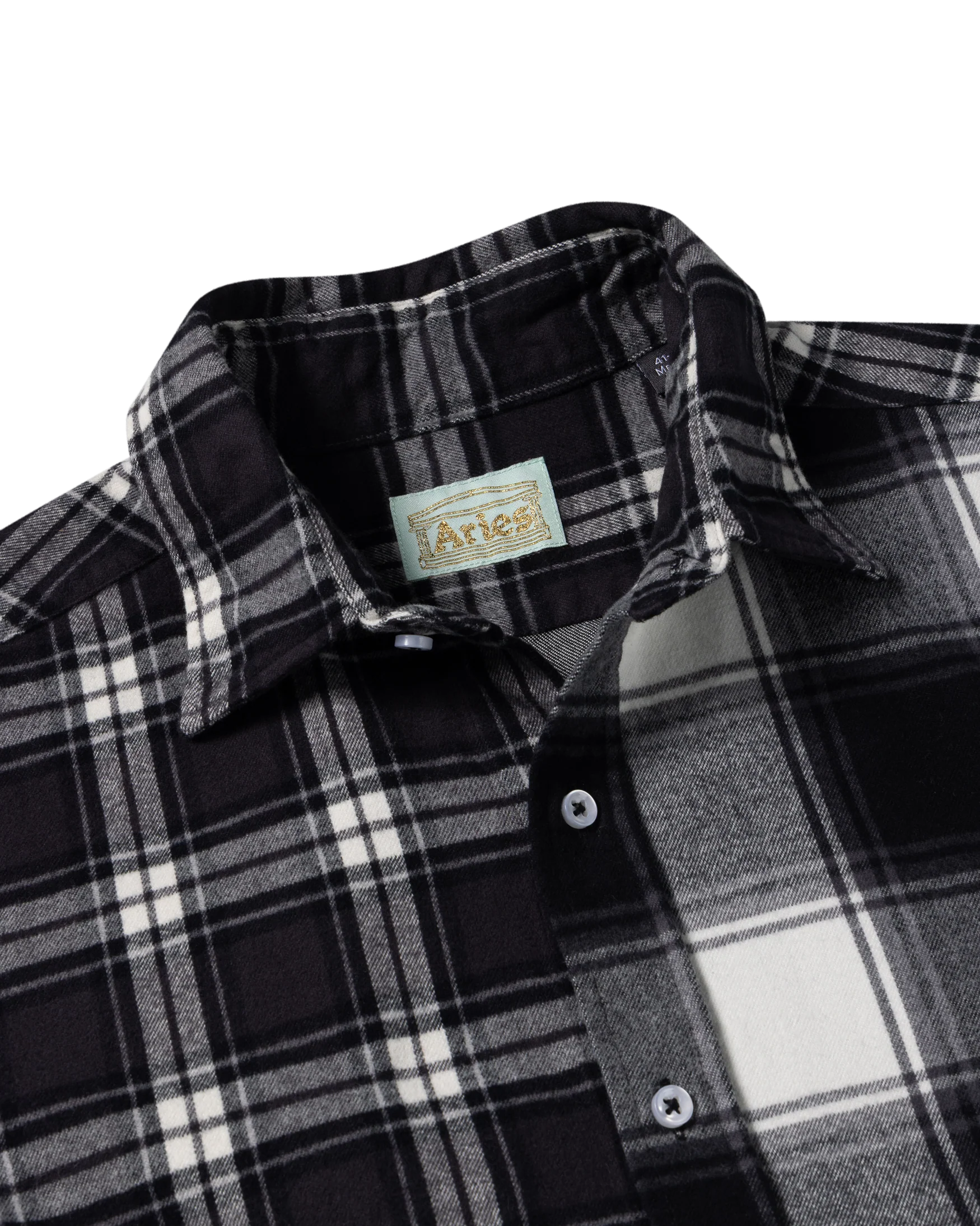Brushed Flannel Patchwork LS Shirt - Image 7