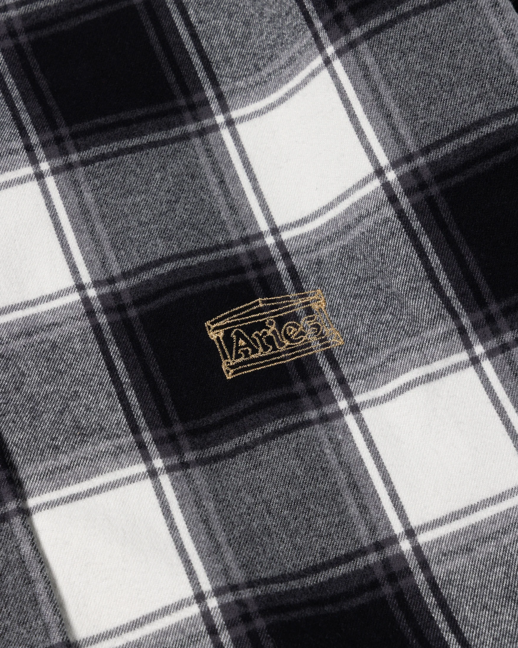 Brushed Flannel Patchwork LS Shirt - Image 8