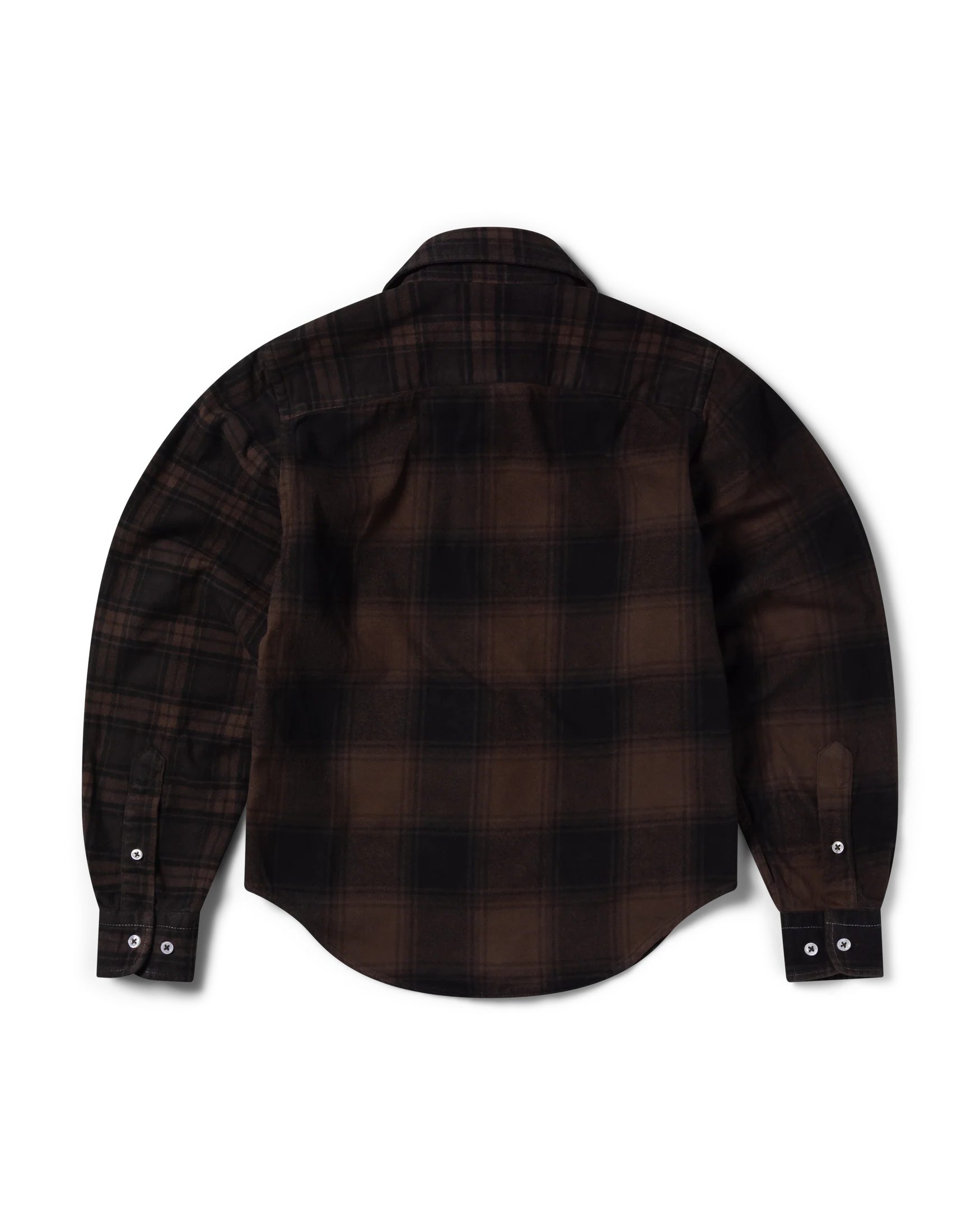 Brushed Flannel Patchwork LS Shirt - Image 11