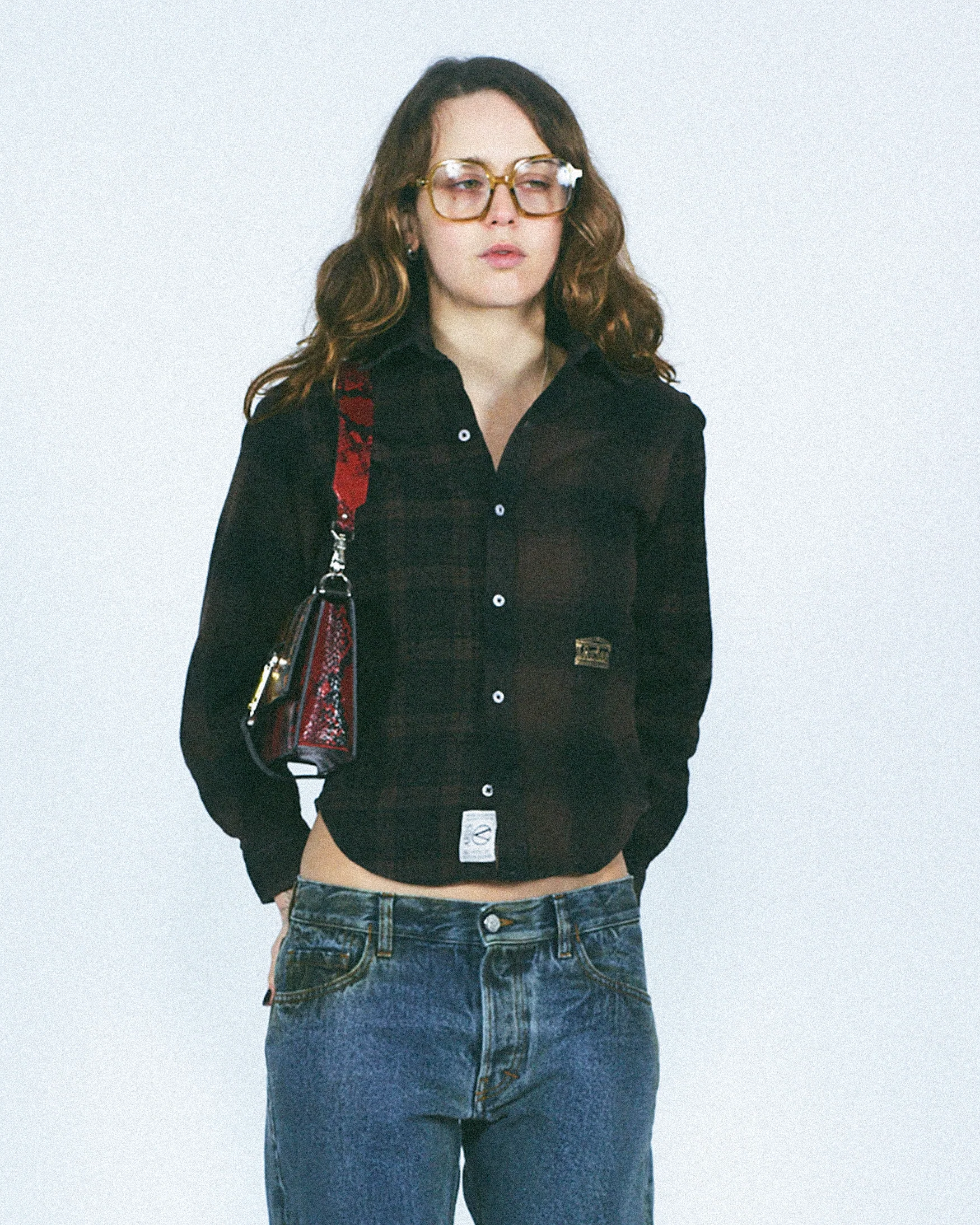 Brushed Flannel Patchwork LS Shirt - Image 2