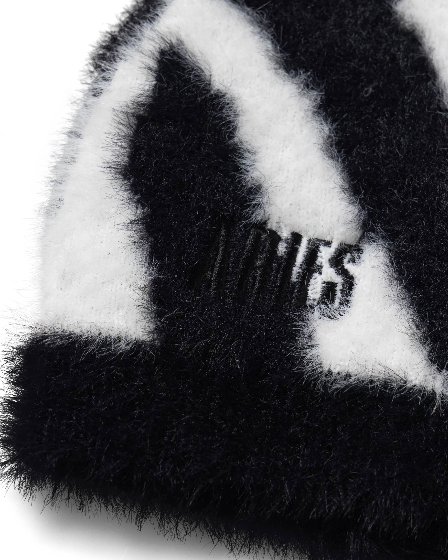 Brushed Zebra Skull Beanie - Image 4