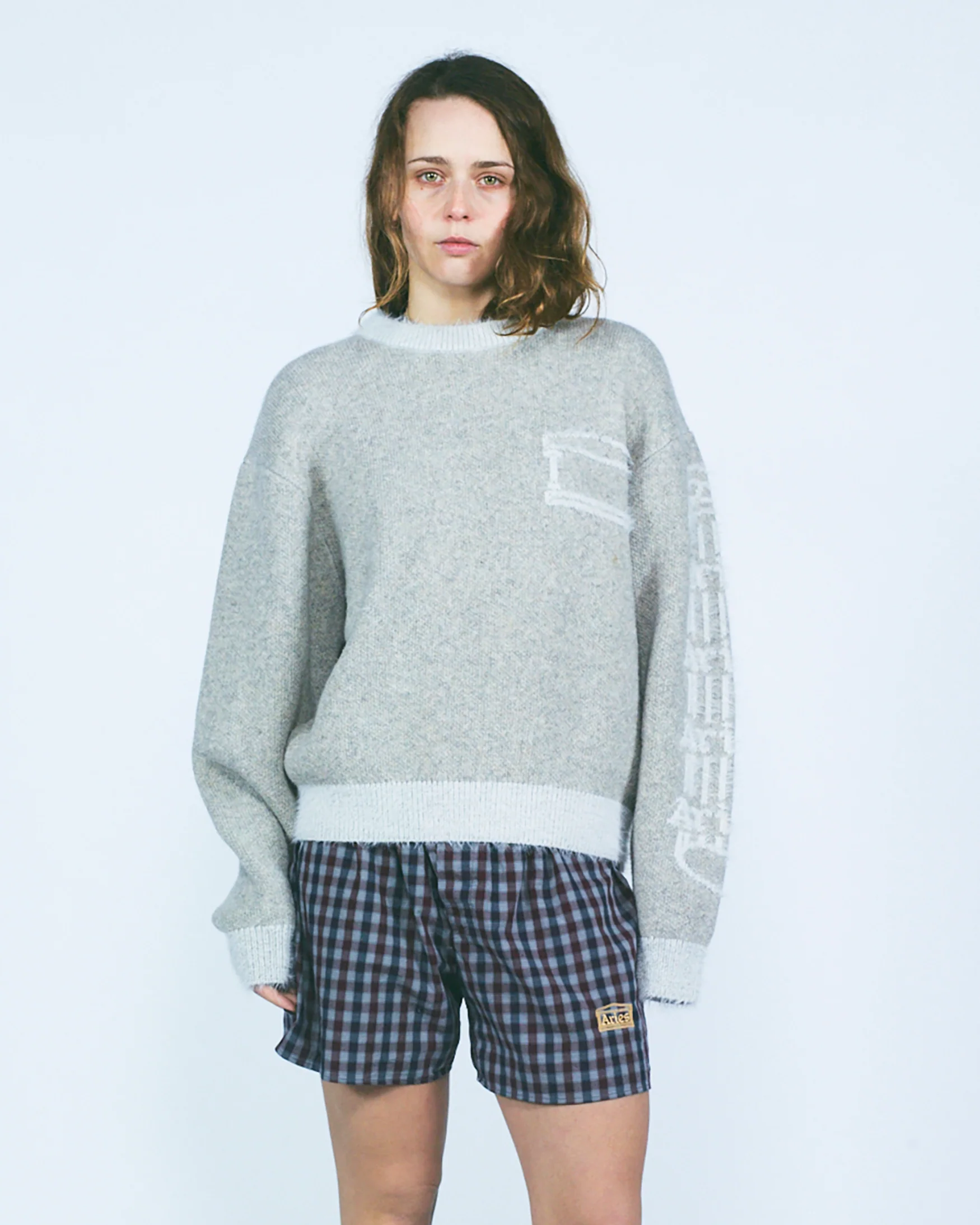 Fluffy Column Chenille Crew Neck - Image 4