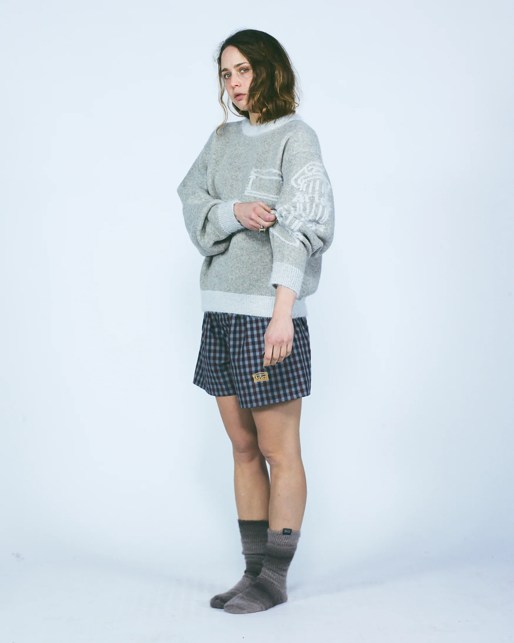 Fluffy Column Chenille Crew Neck - Image 8