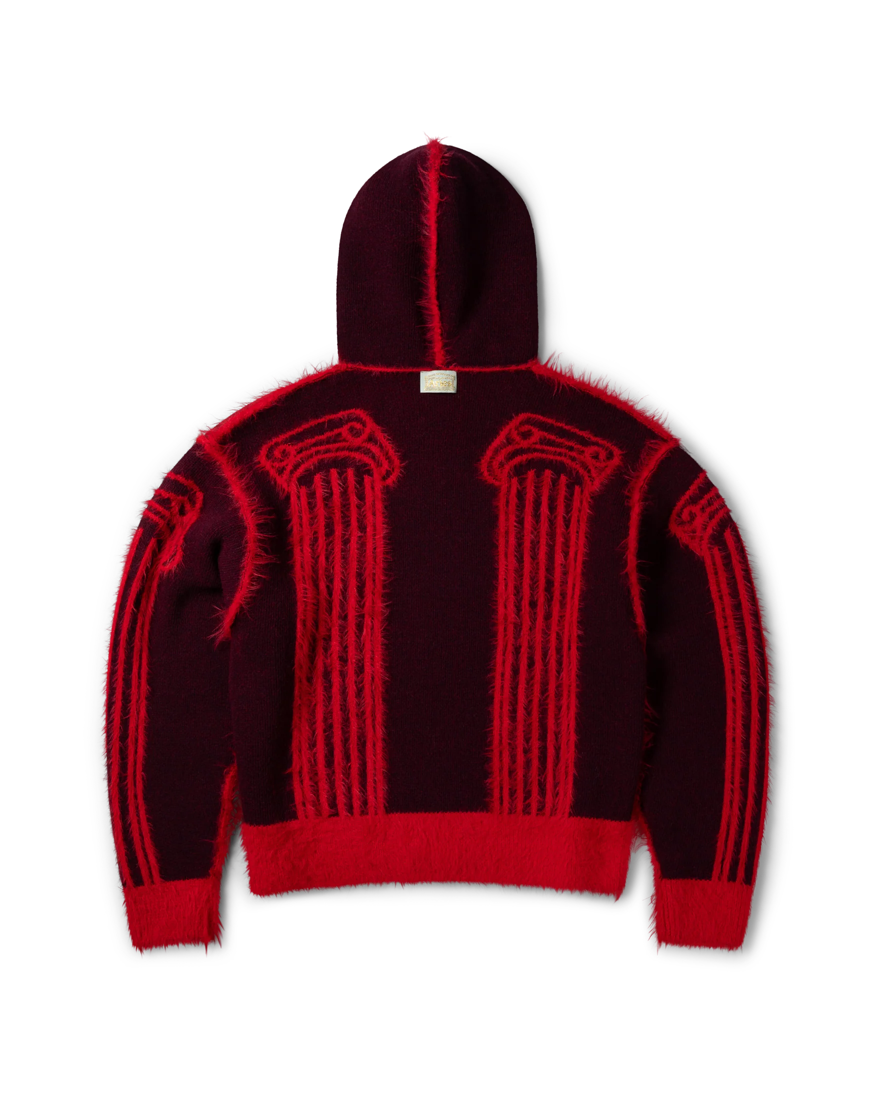 Fluffy Column Chenille Reversible Zip Thru Hoodie - Image 10