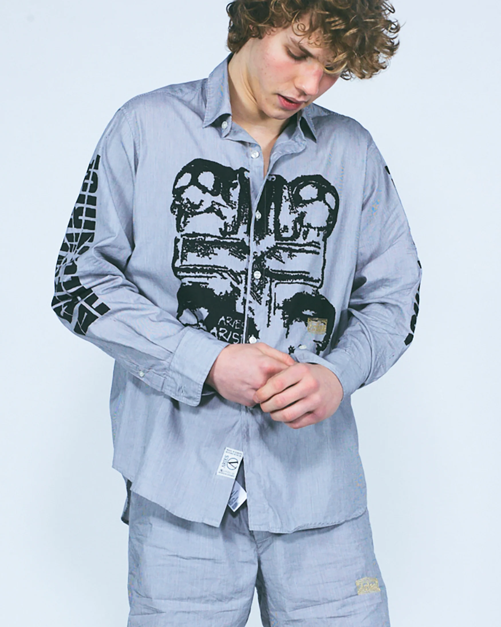 I'm Cross Graphic Poplin LS Shirt - Image 7