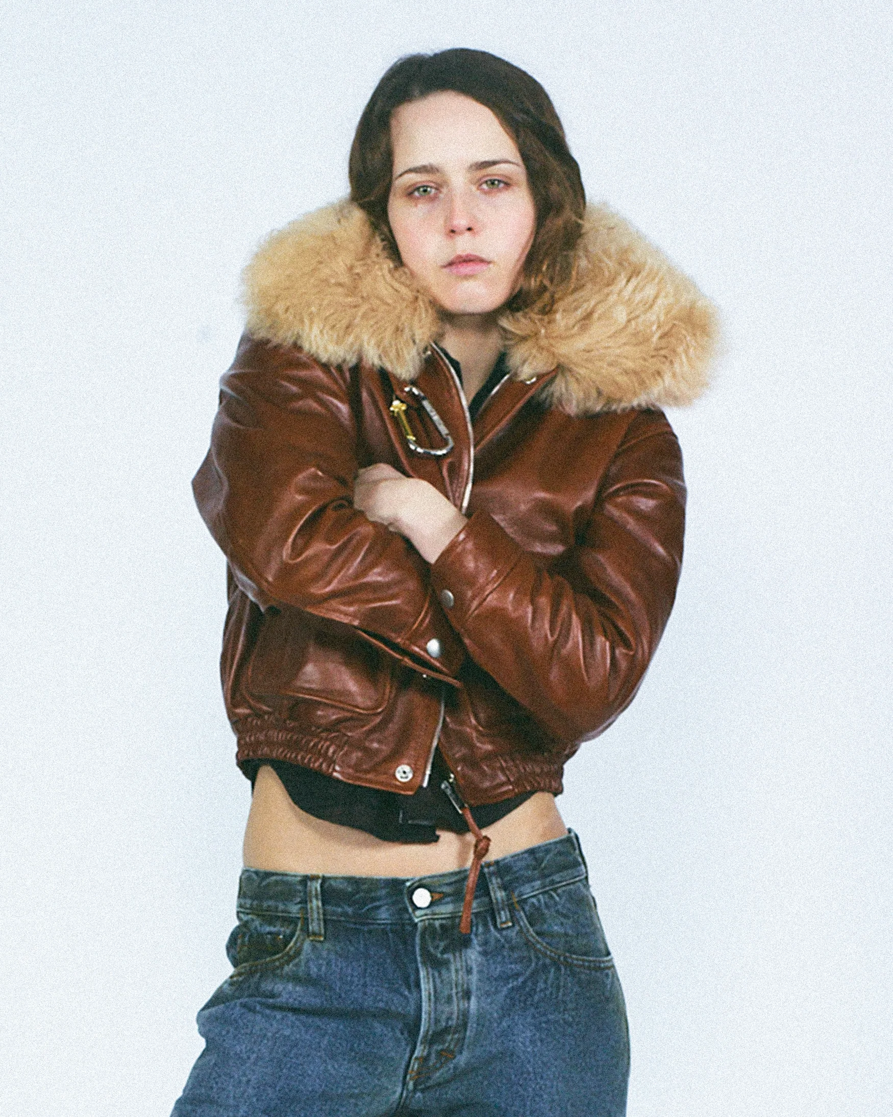Leather Flight Jacket - Image 16