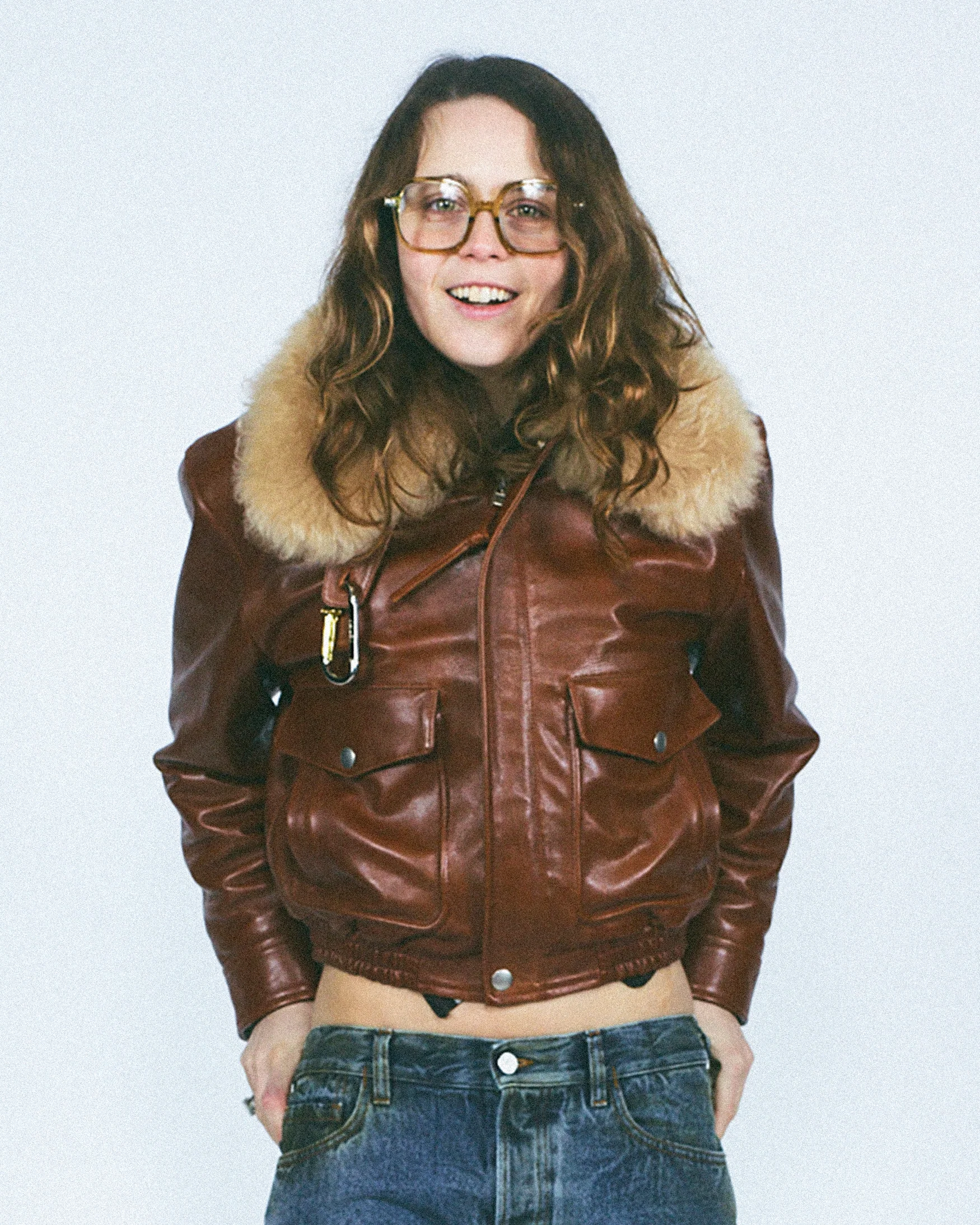 Leather Flight Jacket - Image 5