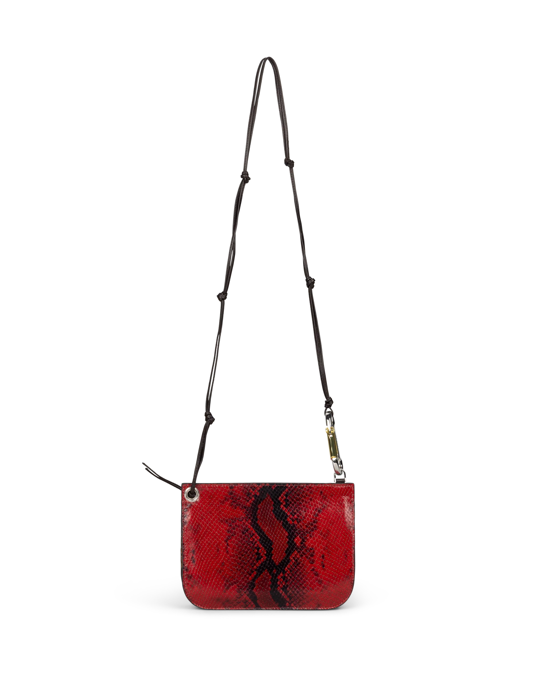 Patchwork Snake Print Leather Bobby Bag - Image 2