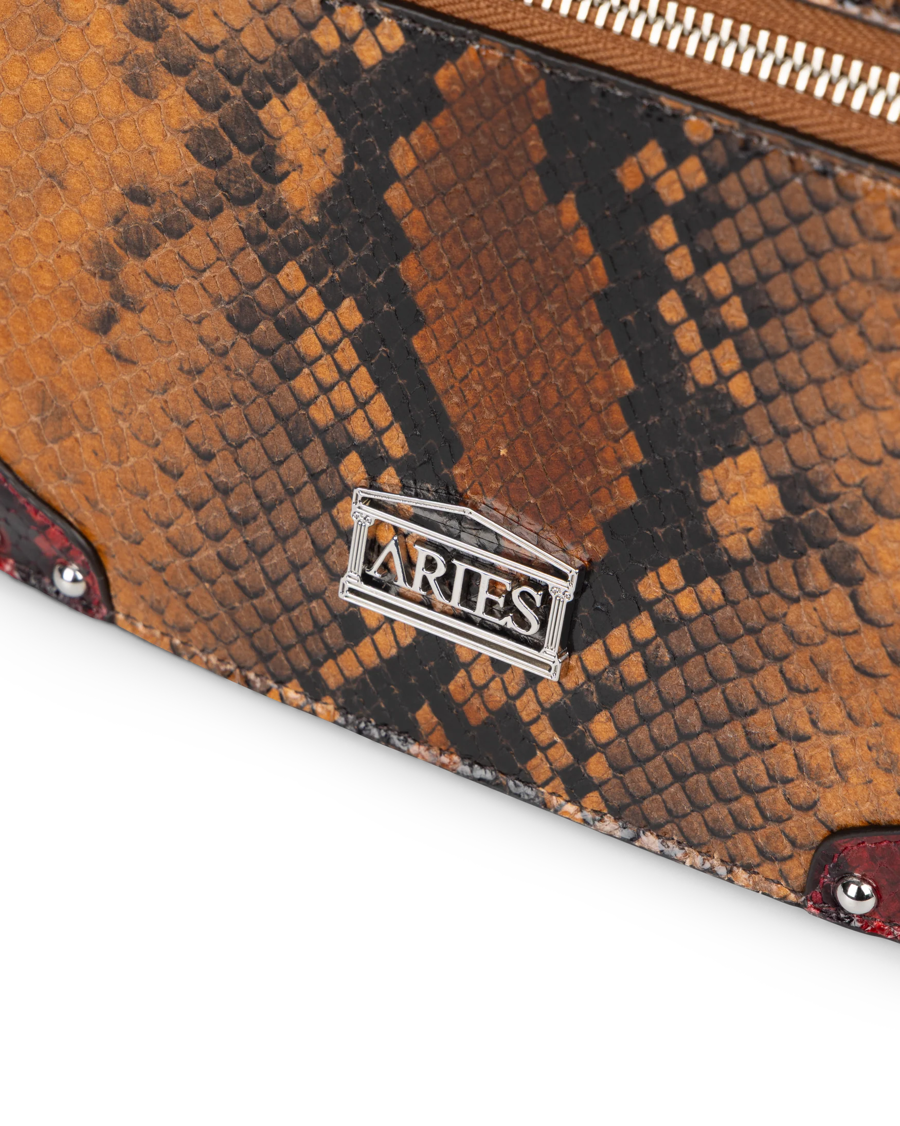 Patchwork Snake Print Leather Bobby Bag - Image 5