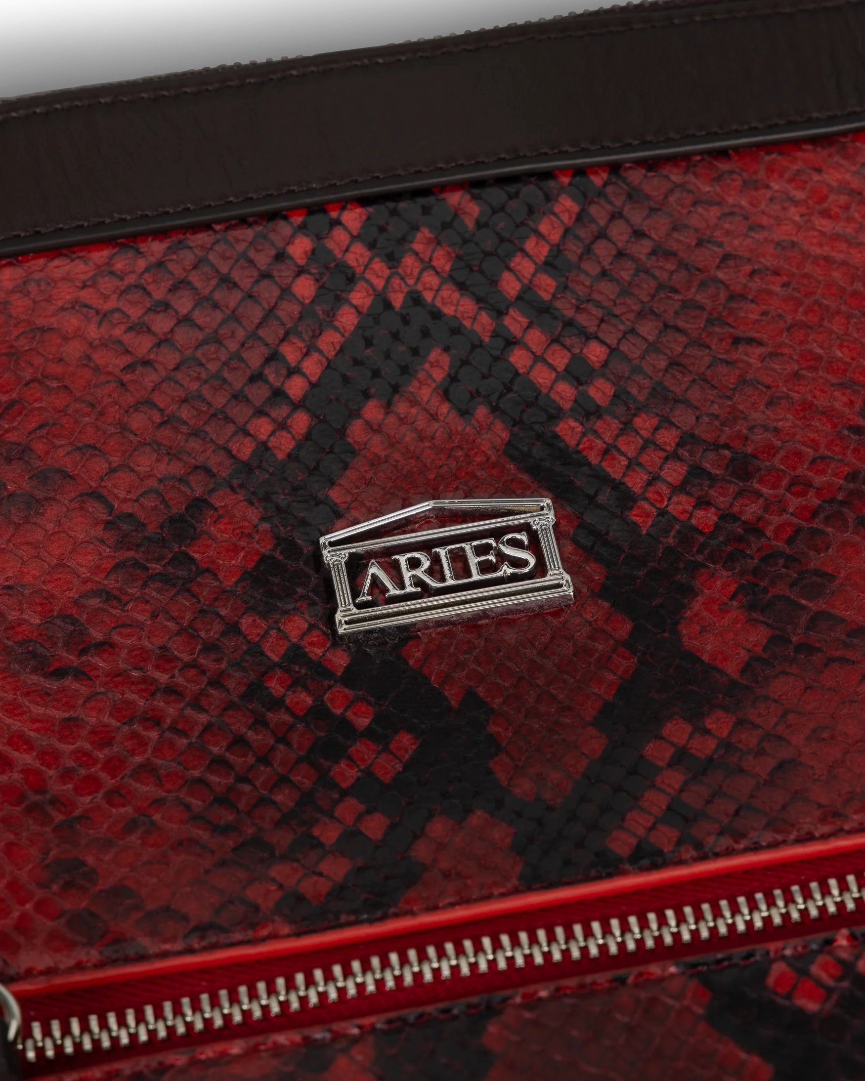 Patchwork Snake Print Leather Niner Shopper Bag - Image 6