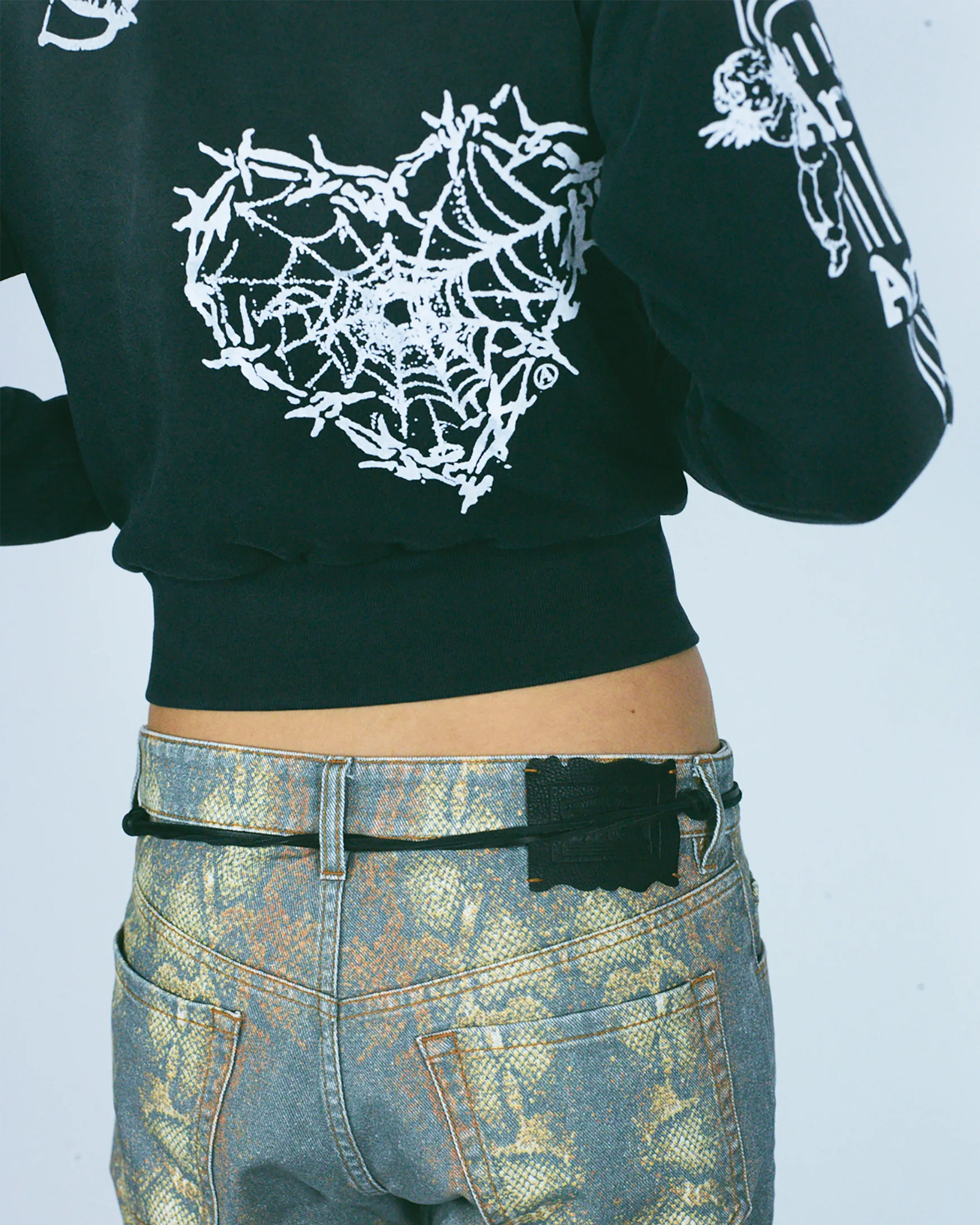 Premium Aged Cherub Column Zip Hoodie - Image 10
