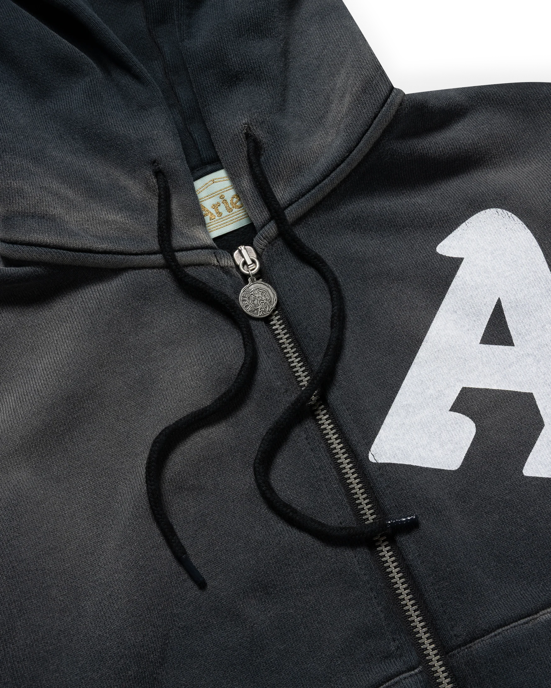 Premium Aged Cherub Column Zip Hoodie - Image 13