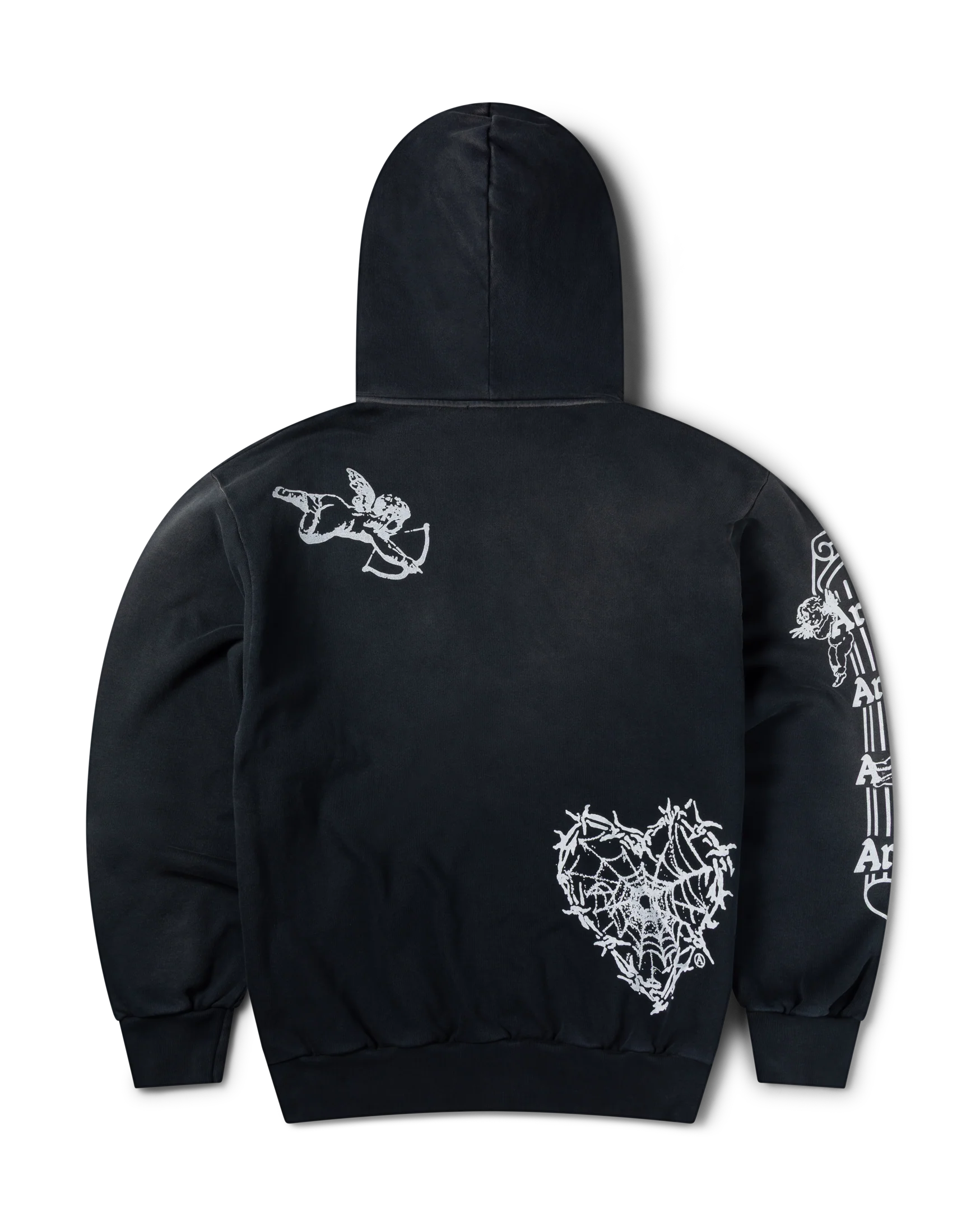 Premium Aged Cherub Column Zip Hoodie - Image 5