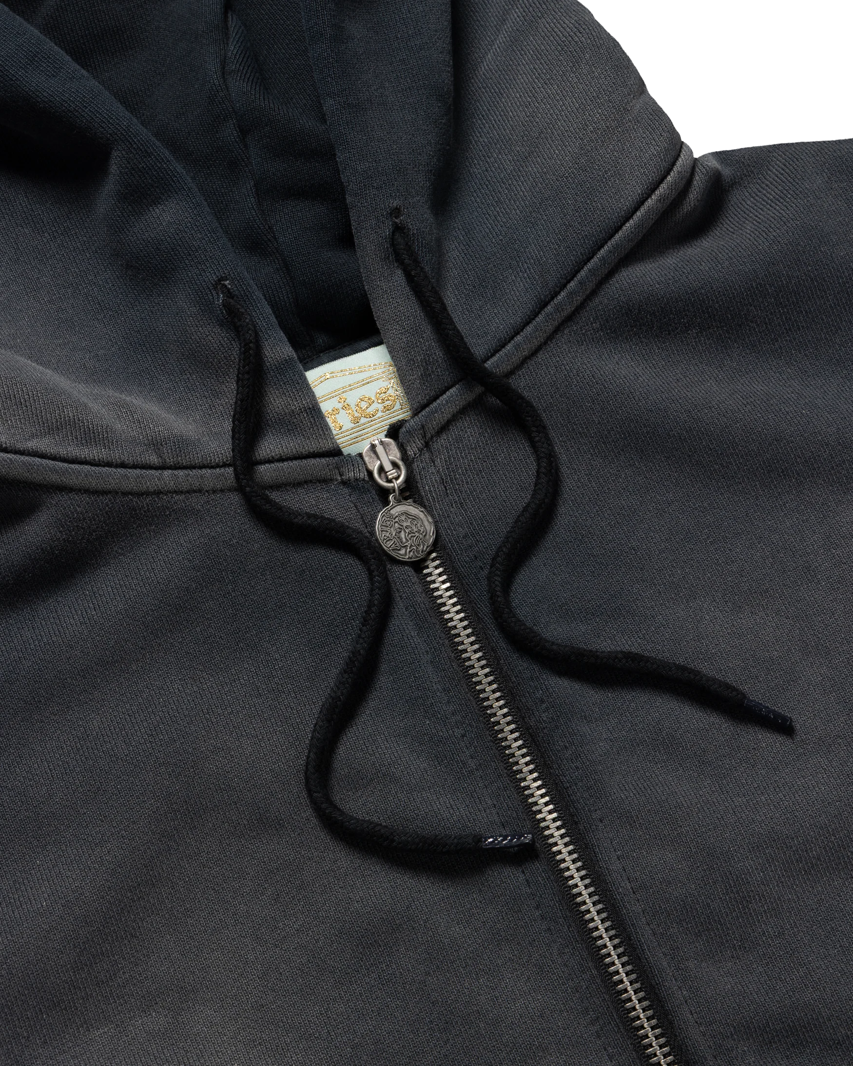Premium Aged Cherub Column Zip Hoodie - Image 6
