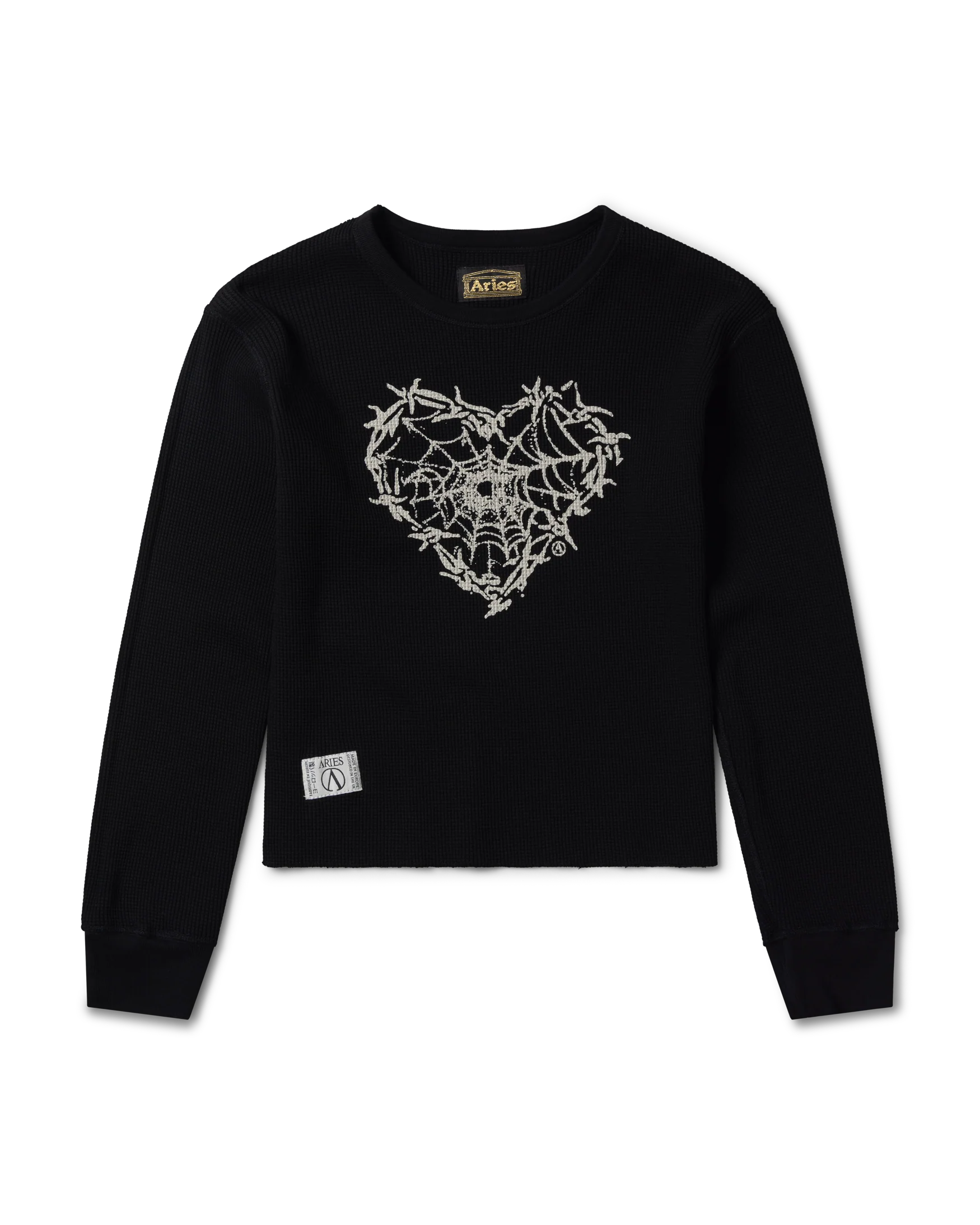 Reversible Barbed Love Temple Waffle LS Tee - Image 3