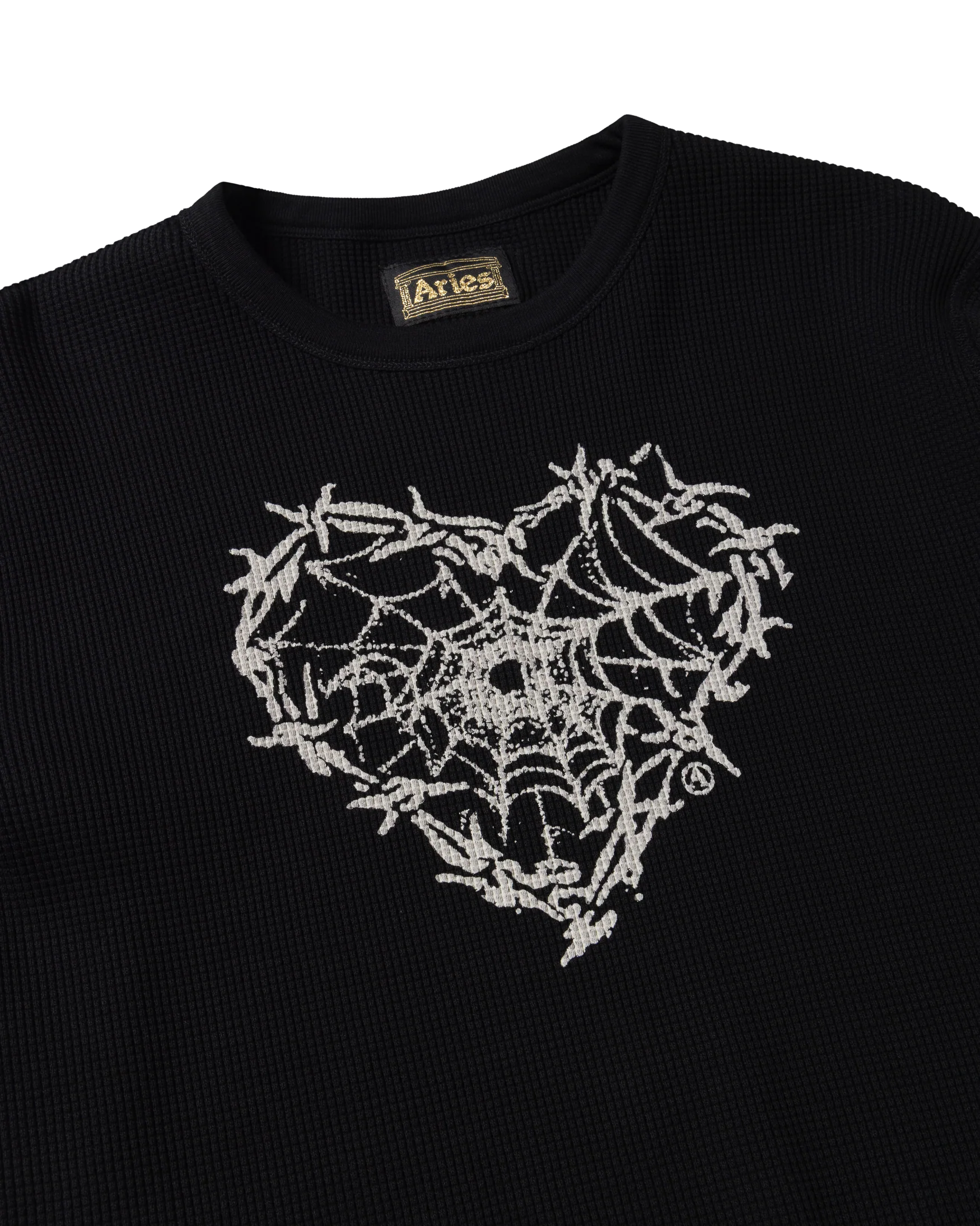 Reversible Barbed Love Temple Waffle LS Tee - Image 9