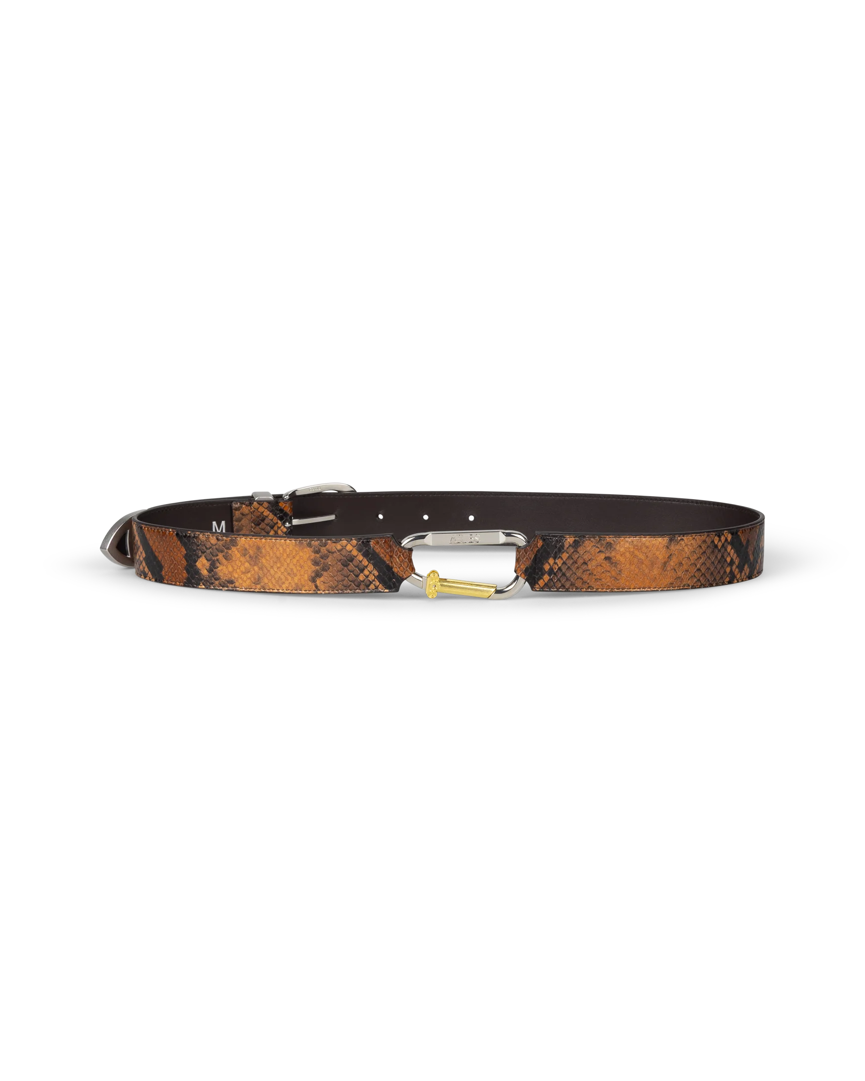 Snake Print Leather Mazzo Belt - Image 4