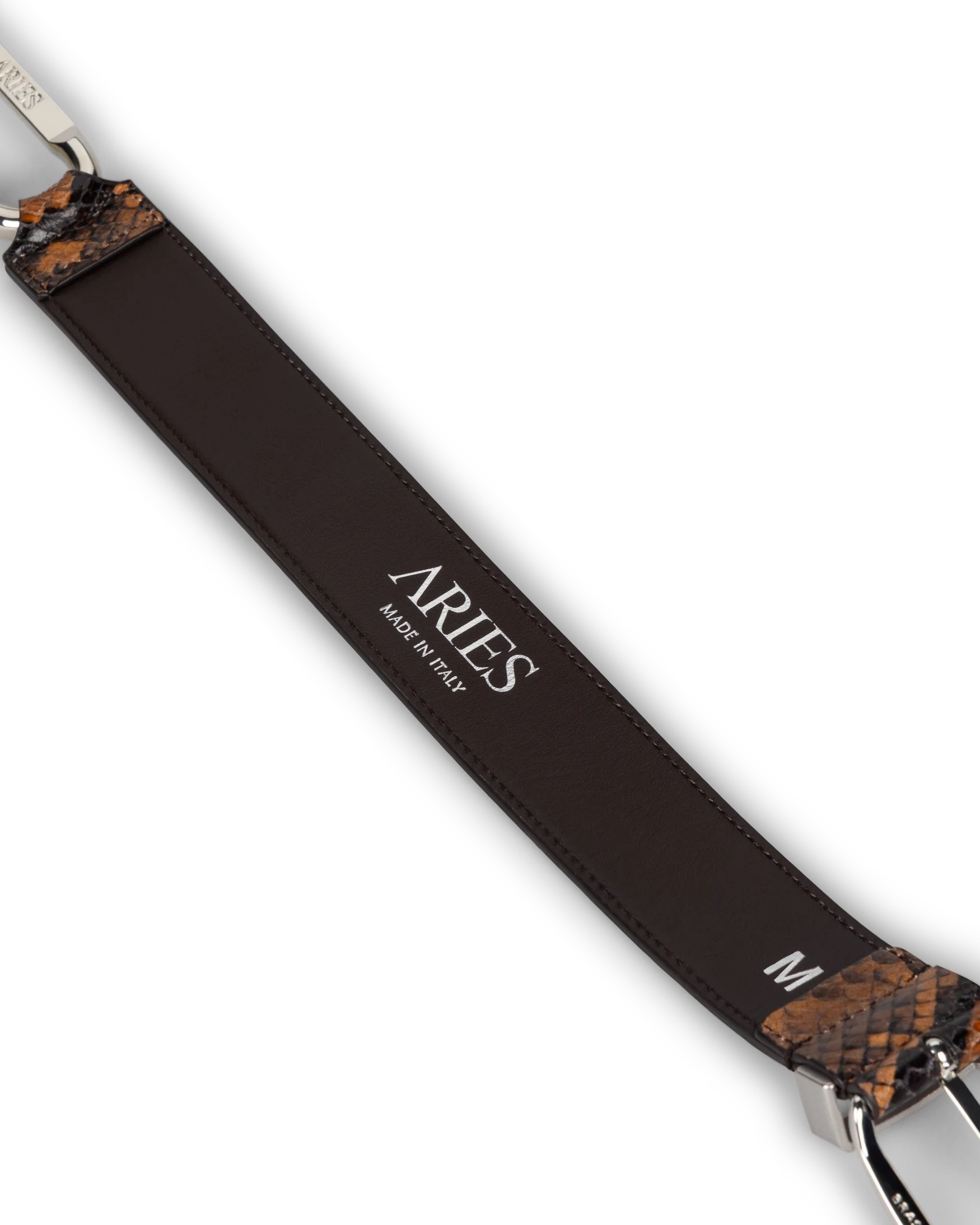 Snake Print Leather Mazzo Belt - Image 6