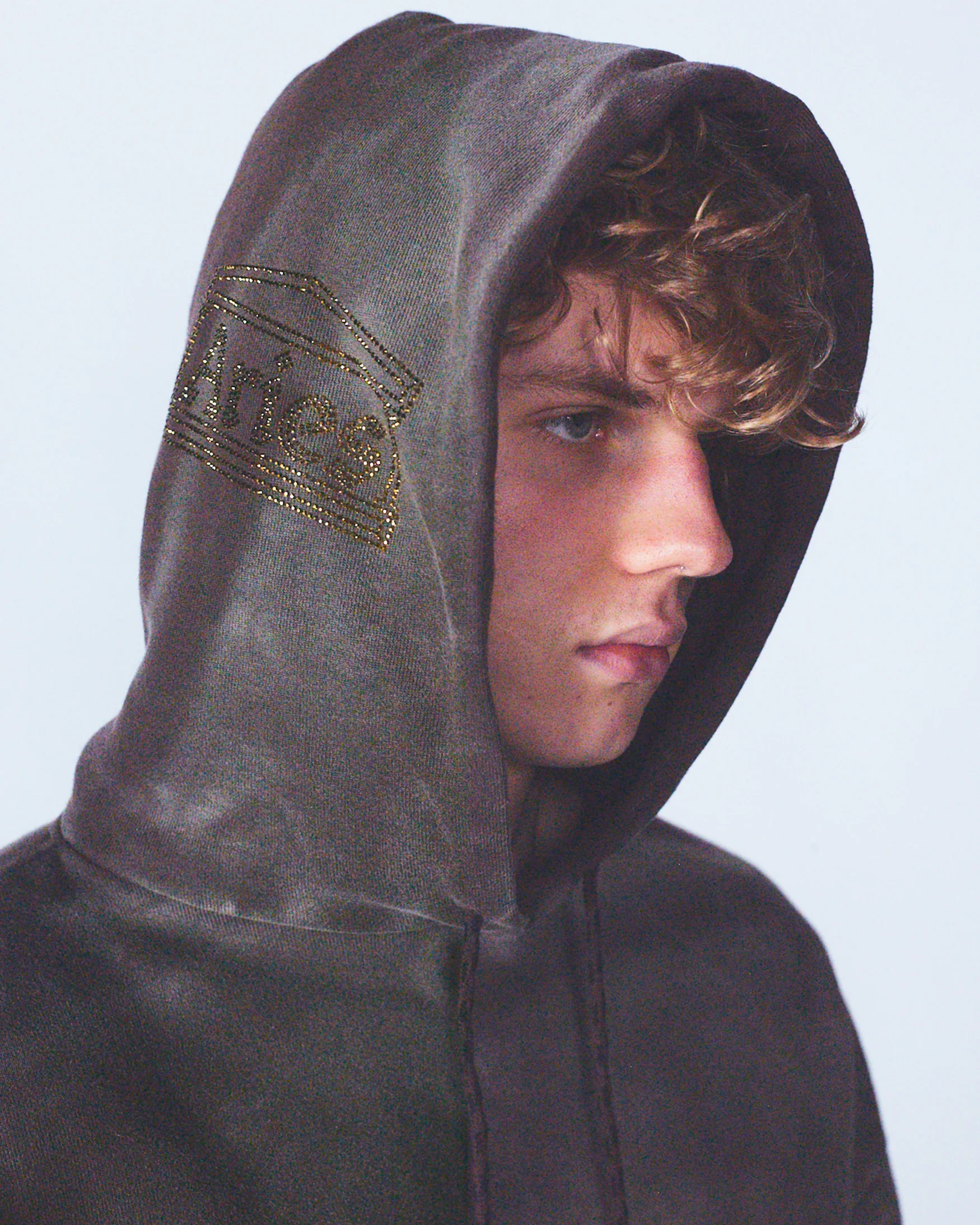 Sunbleached Premium Diamante Temple Hoodie - Image 2