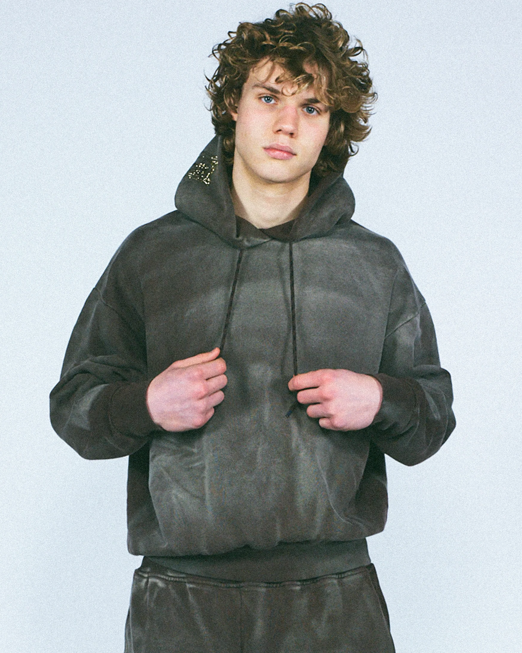 Sunbleached Premium Diamante Temple Hoodie - Image 3