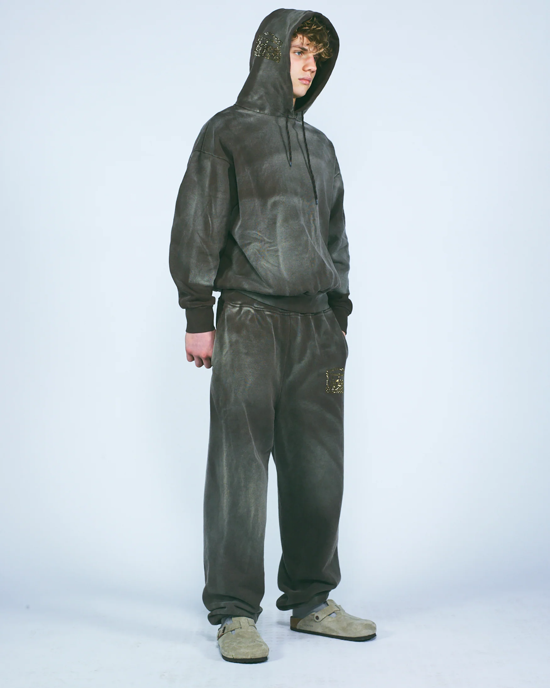 Sunbleached Premium Diamante Temple Hoodie - Image 9