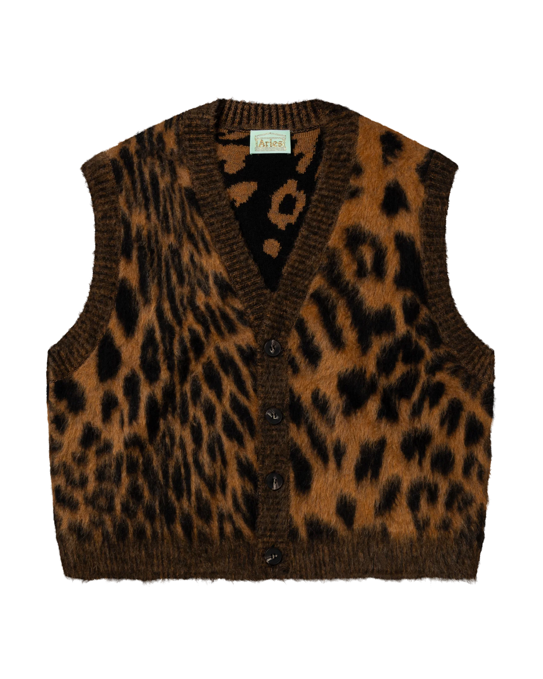 Brushed Leopard Vest