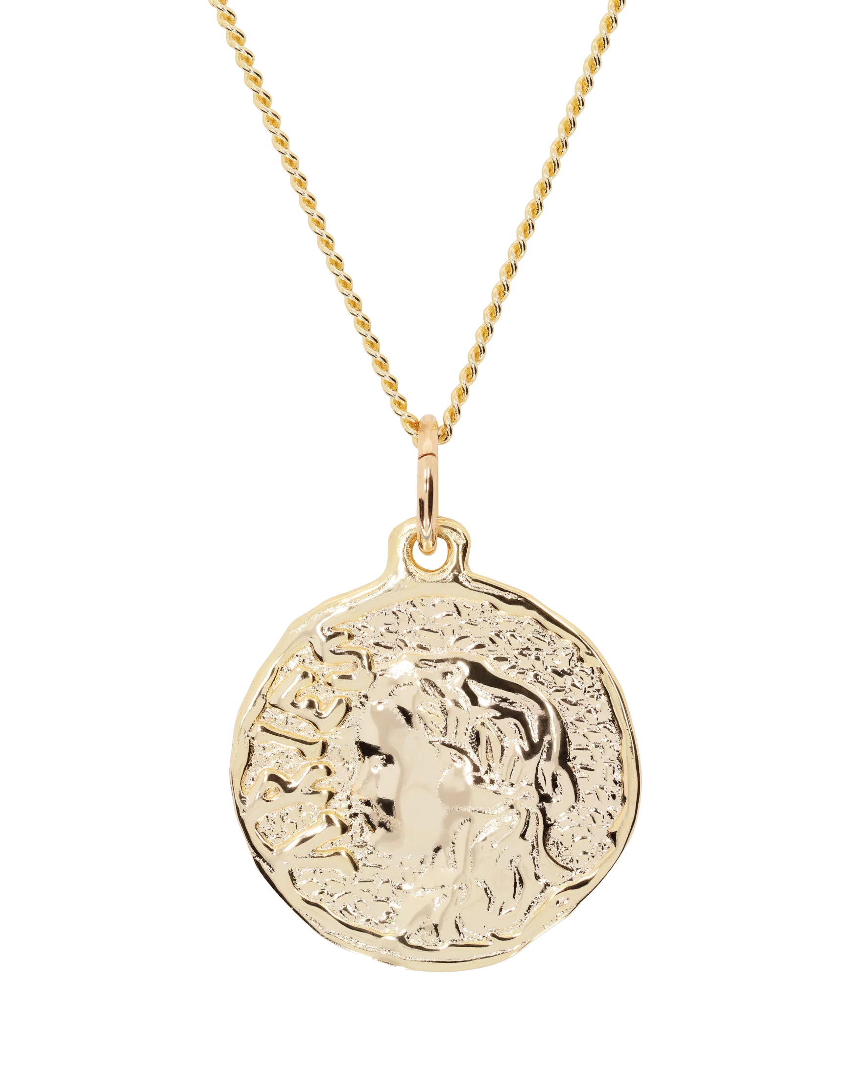 Chain Necklace With Roman Coin Pendant - Image 2