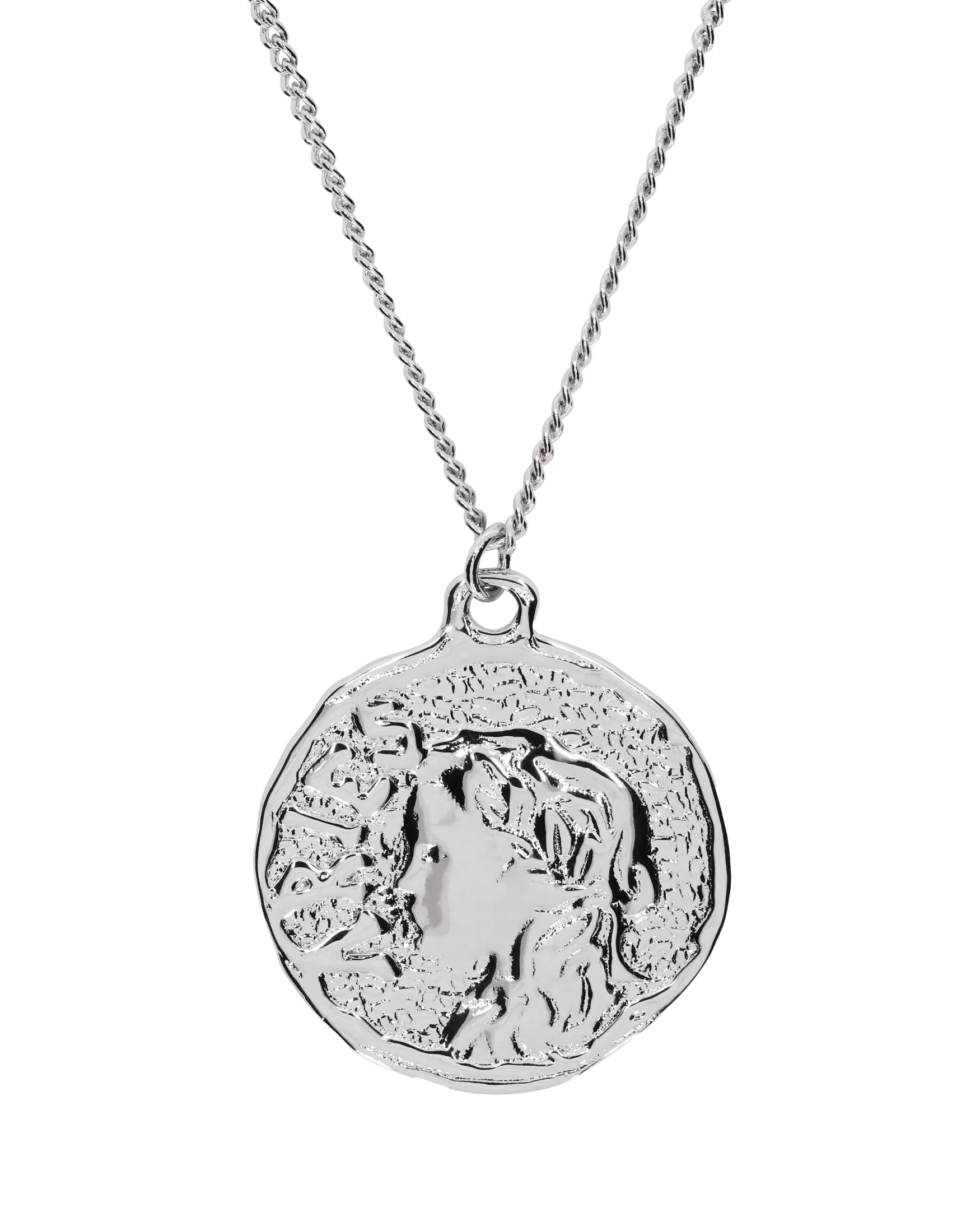 Chain Necklace With Roman Coin Pendant - Image 2